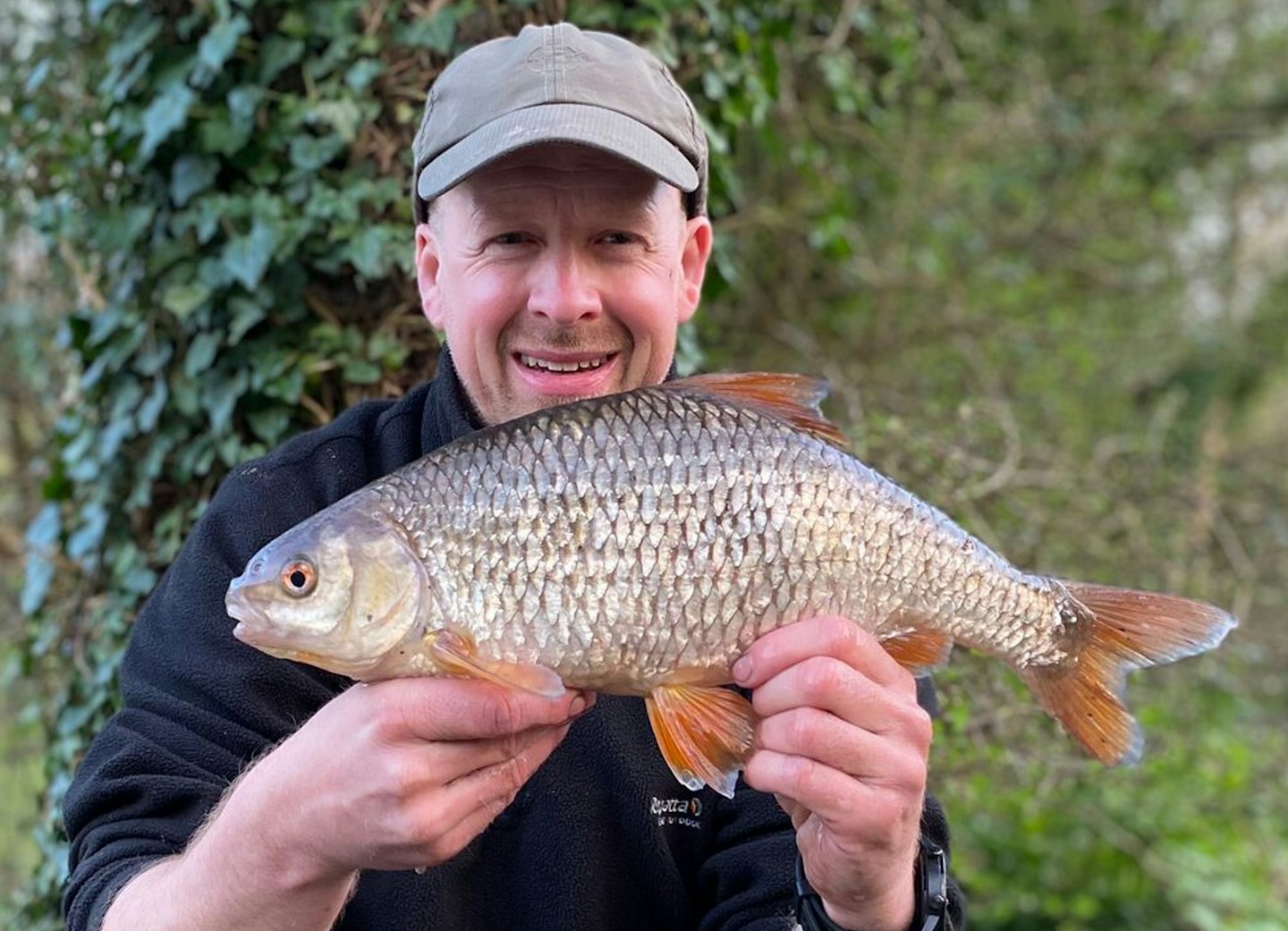 Chris Martin and his 2lb 12oz roach