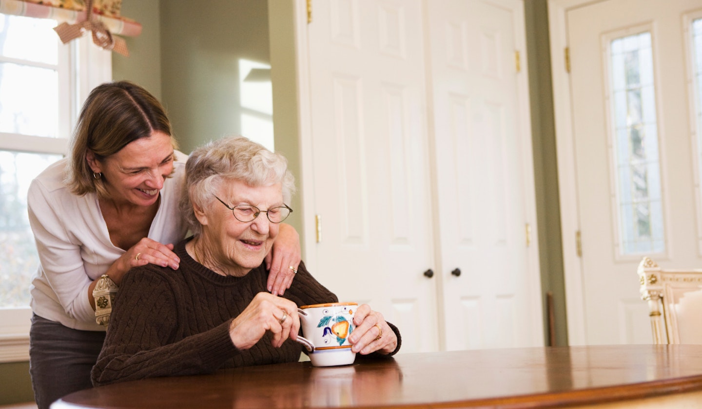 woman and carer