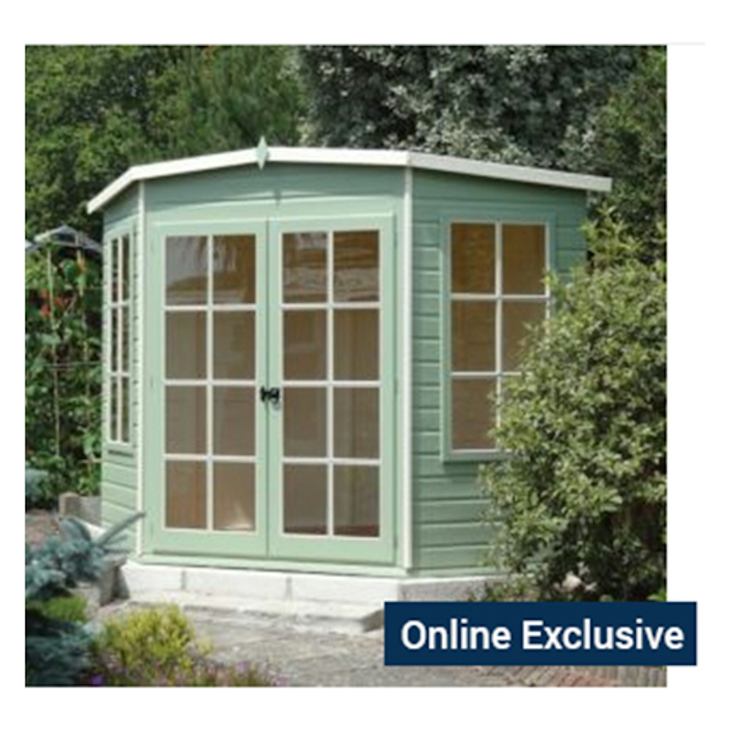 Wickes Shire Hampton Double Door Corner Summerhouse