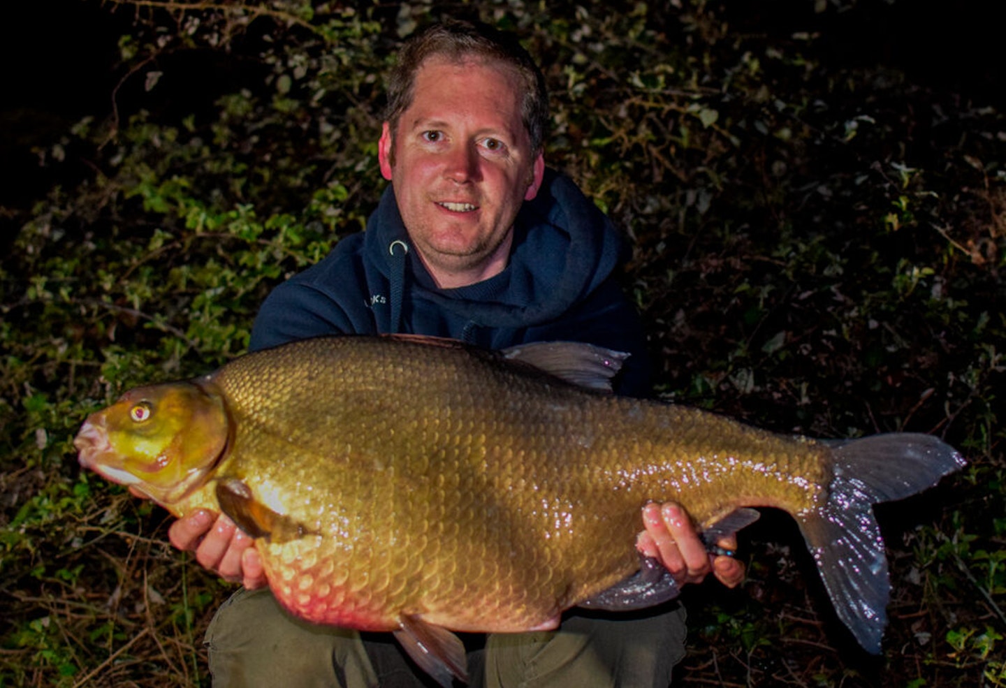 Richard Eyles and his 18lb 12oz bream from Pan Lake in Kent