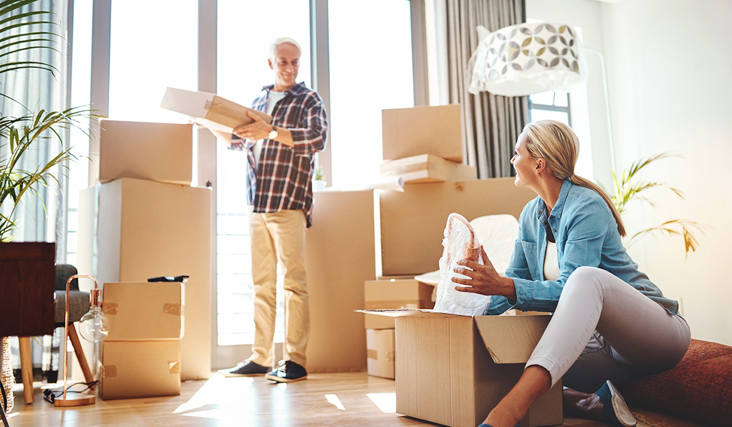 couple moving house