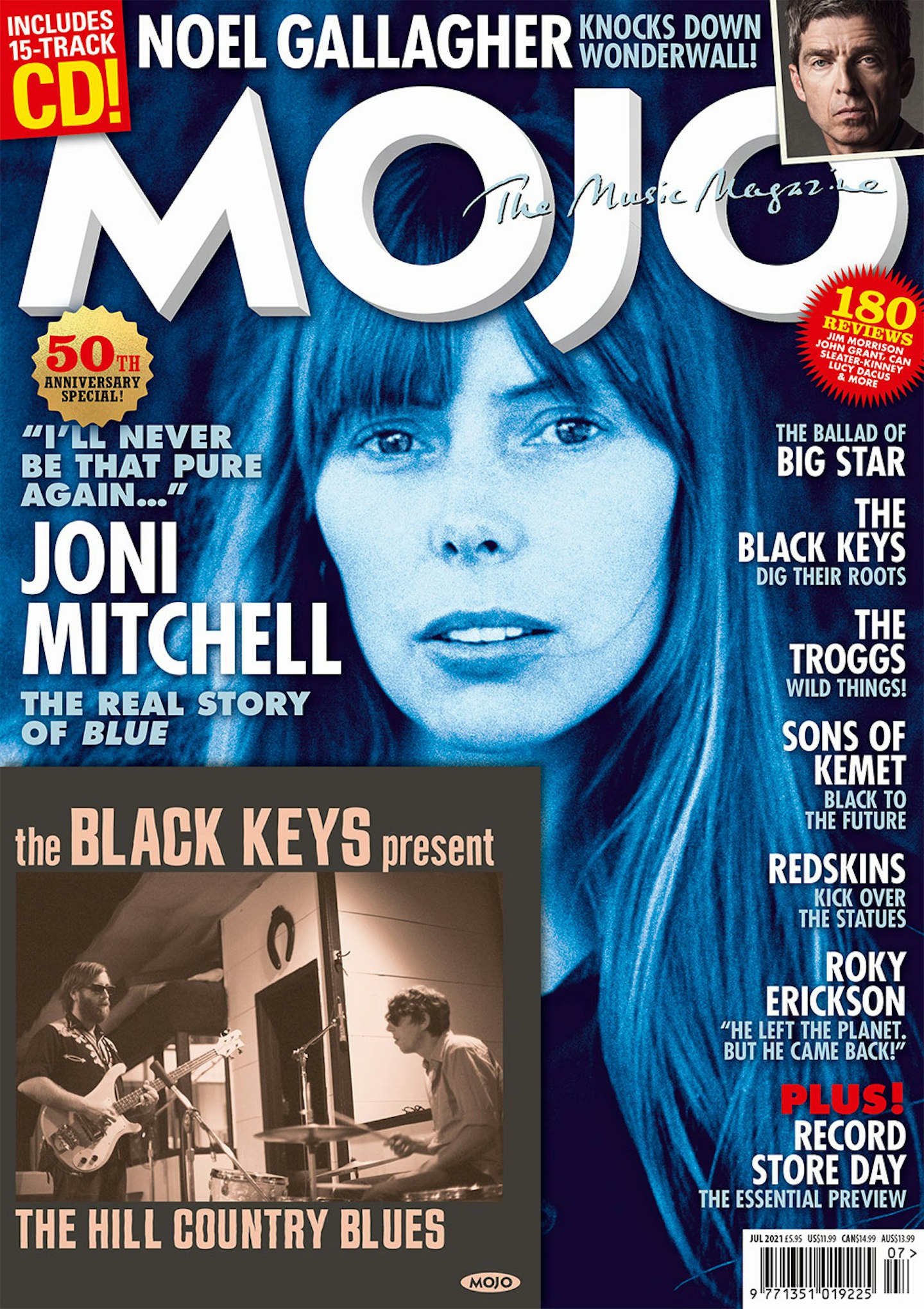 MOJO 332 cover, featuring Joni Mitchell