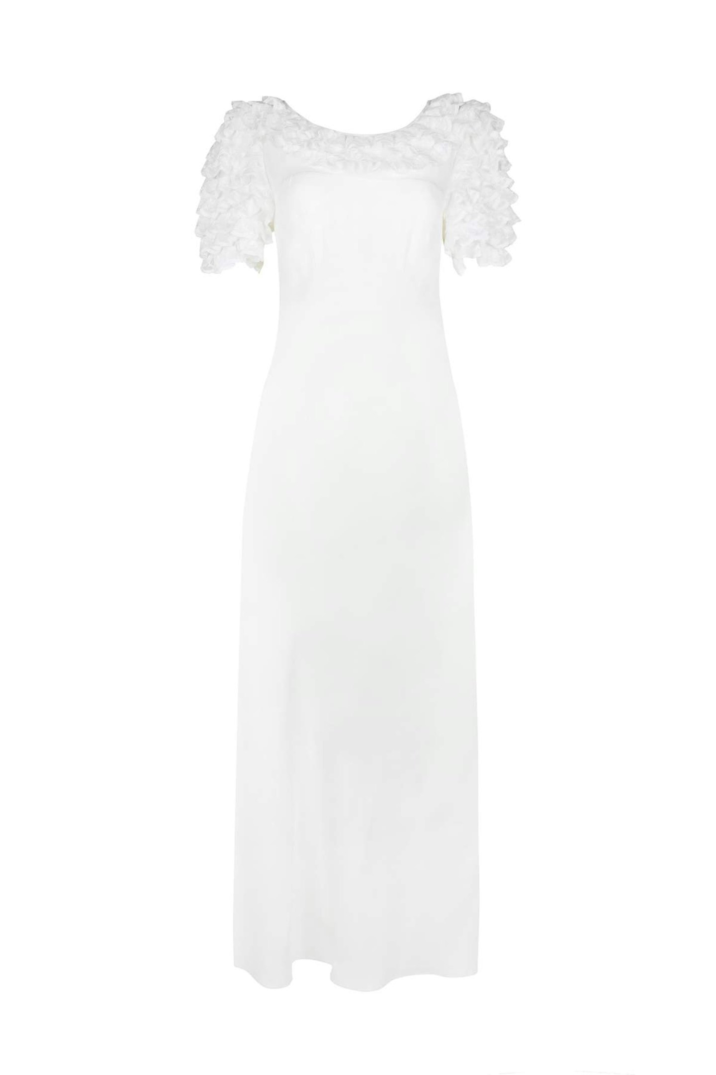 Rixo, Cordette Silk Maxi Dress With Lace Ruffles, £975