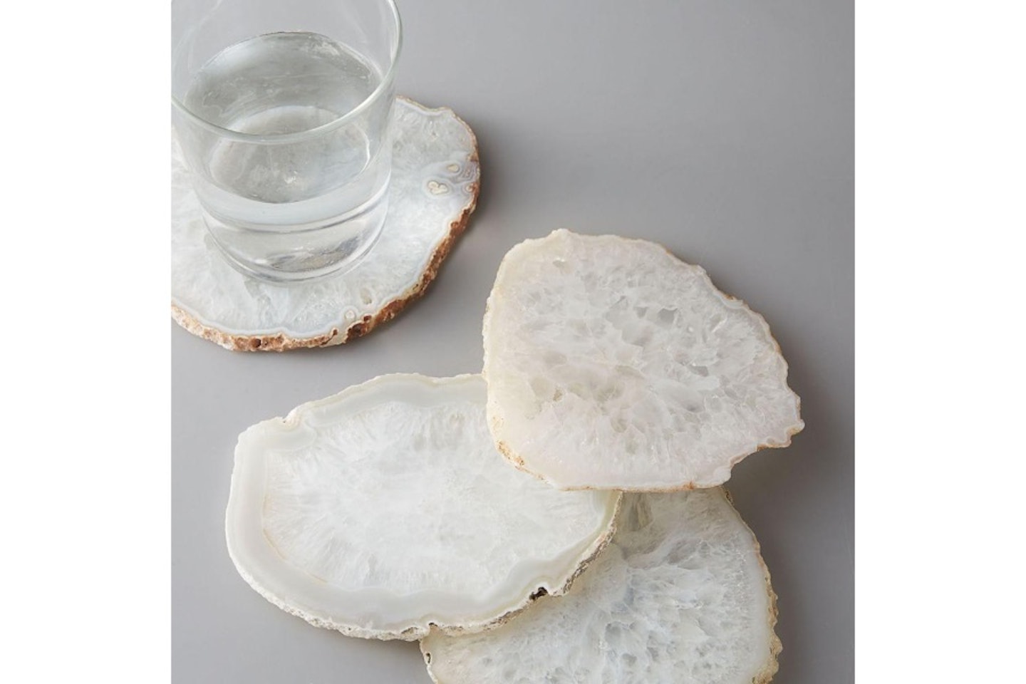Clouded Agate Coasters (Set of 4)
