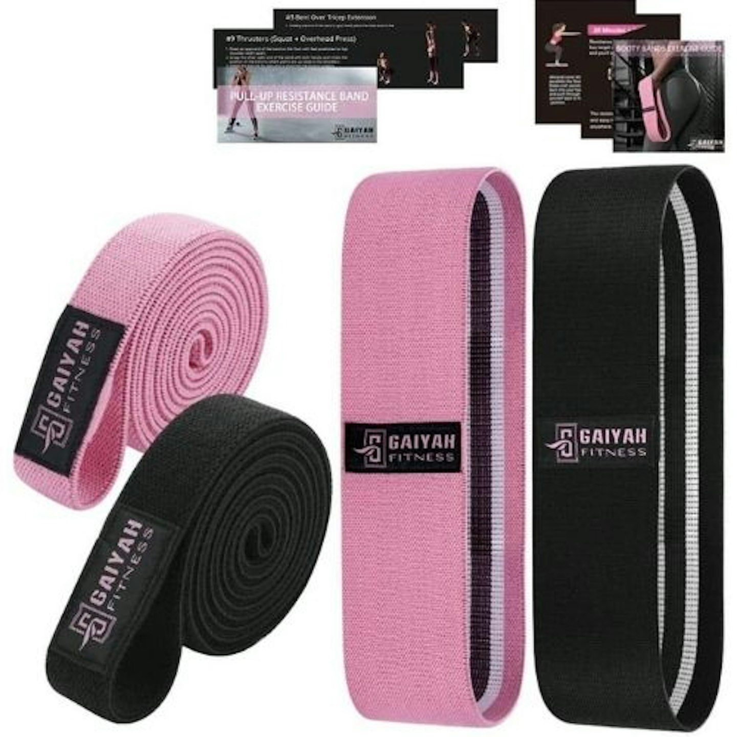 GAIYAH FITNESS Fabric Resistance Bands Set