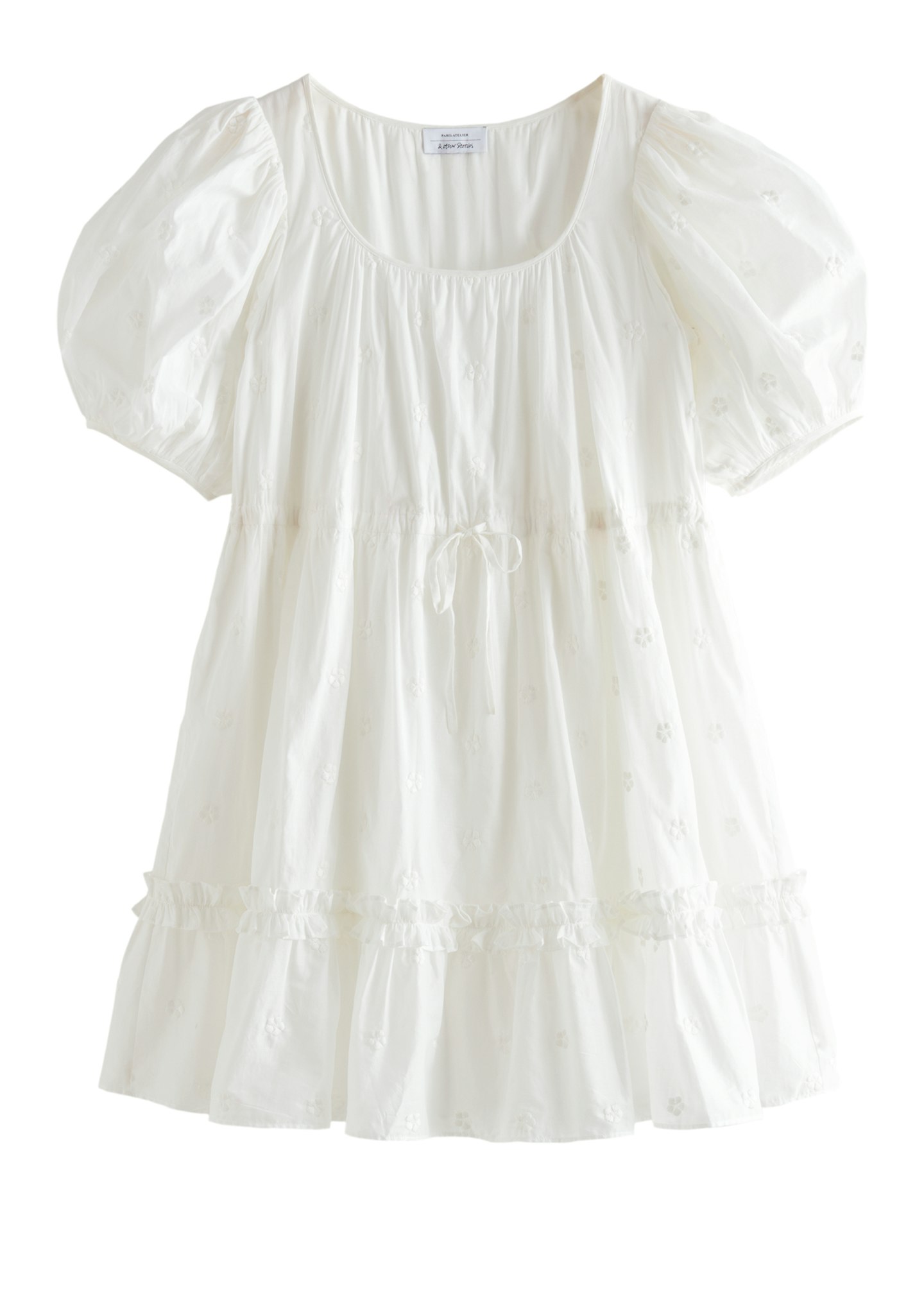 & Other Stories, Tiered Puff-Sleeve Mini Dress, £85
