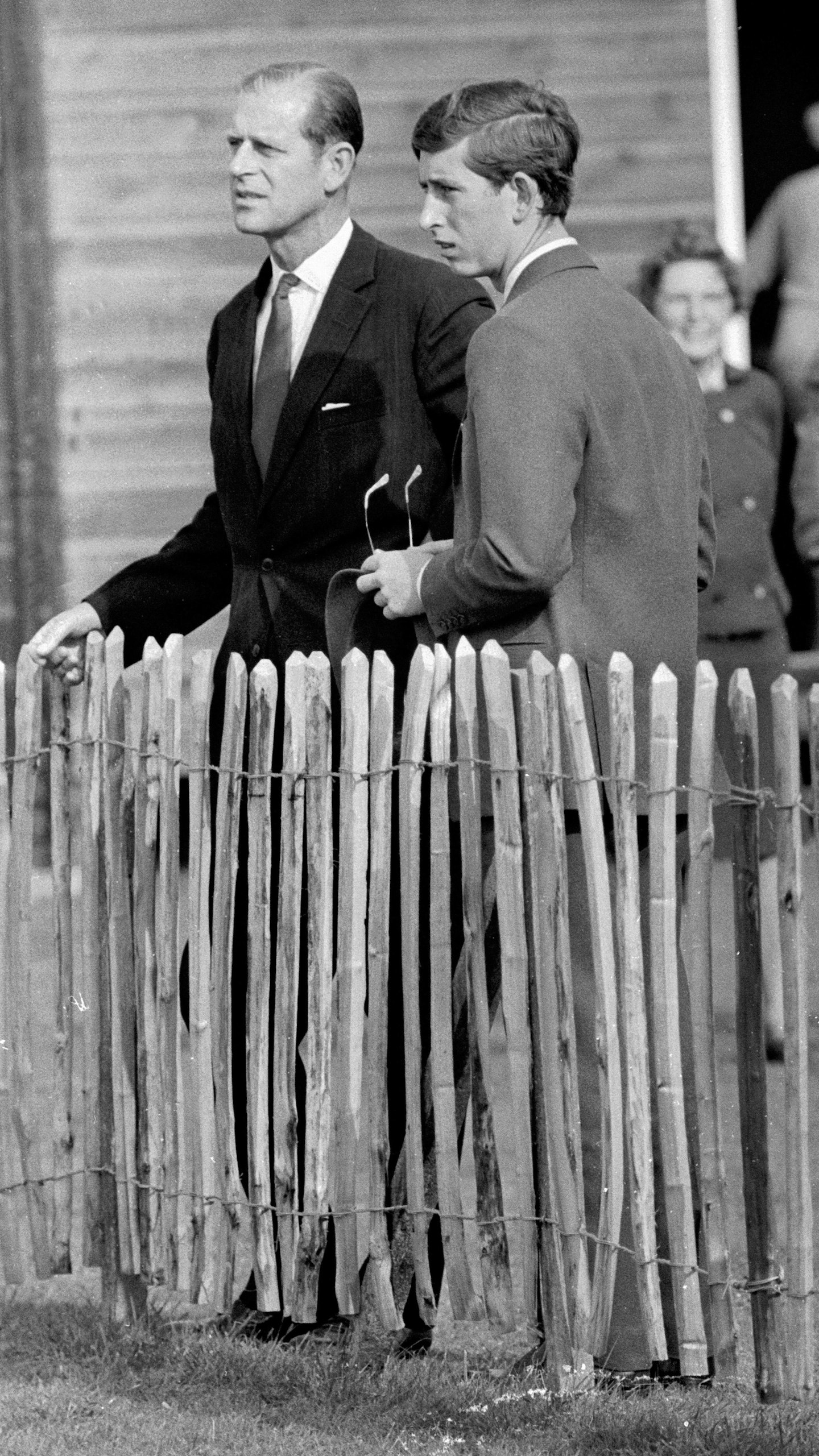 Prince Charles (then aged 19yrs) and his father Prince Philip,