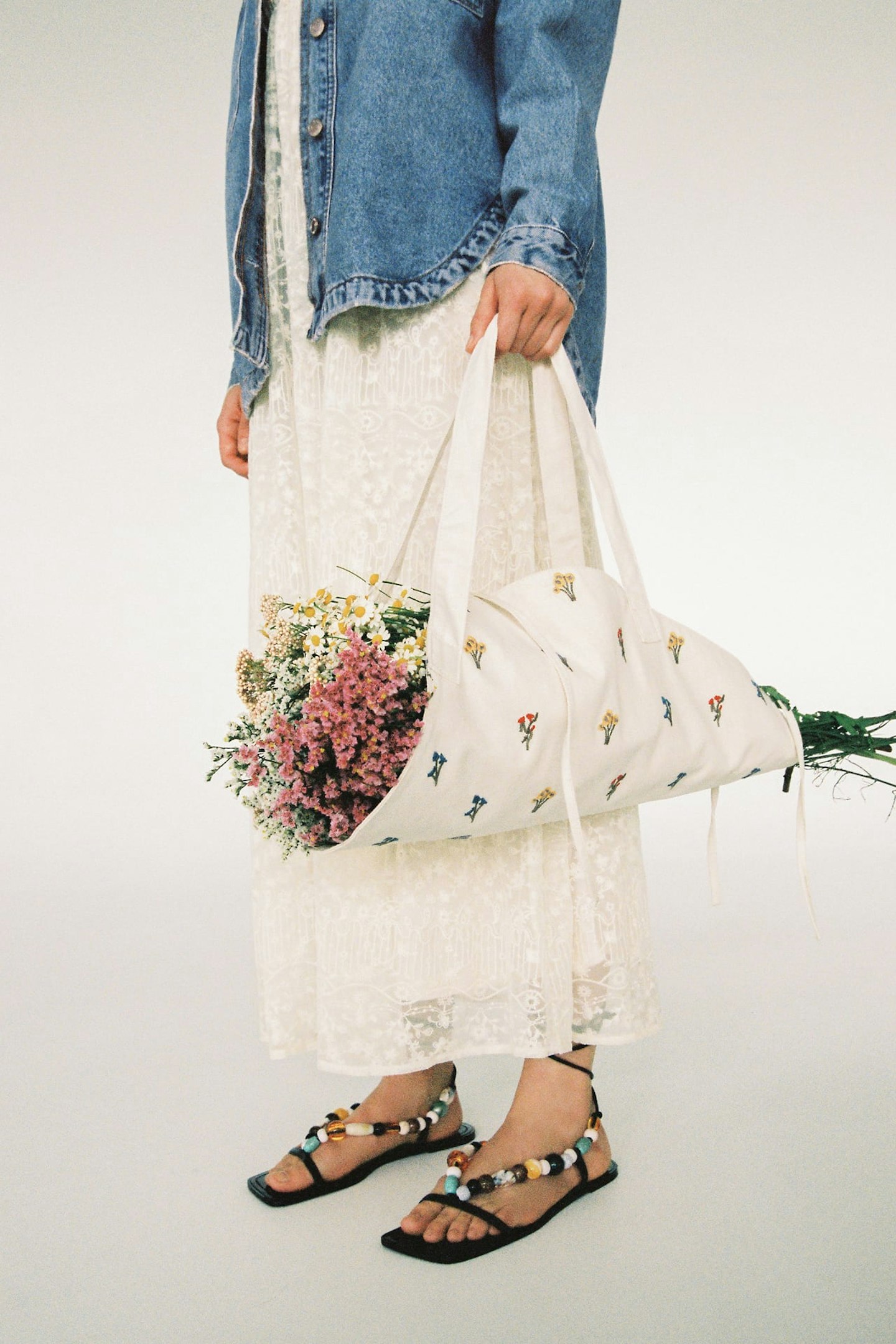 Zara, FLower-Carrying Bag, £19.99