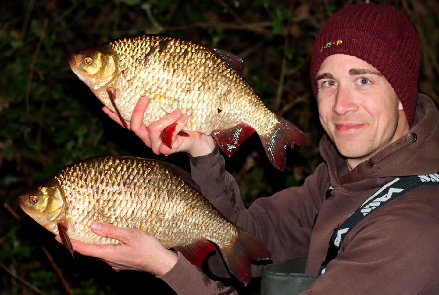 A 3lb 10oz and 3lb 8oz brace of big rudd