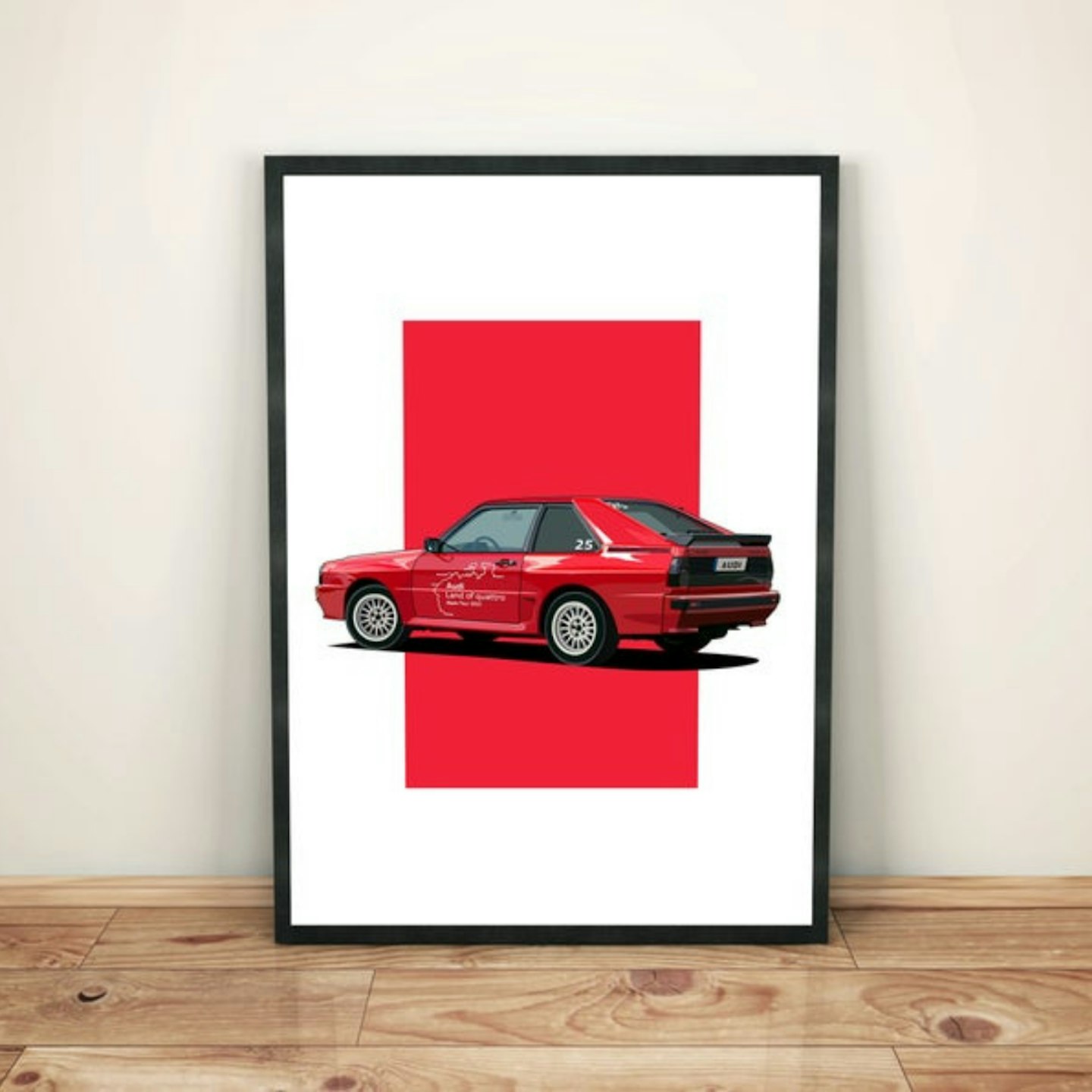 1984 Audi Sport Quattro Illustration Framed Print