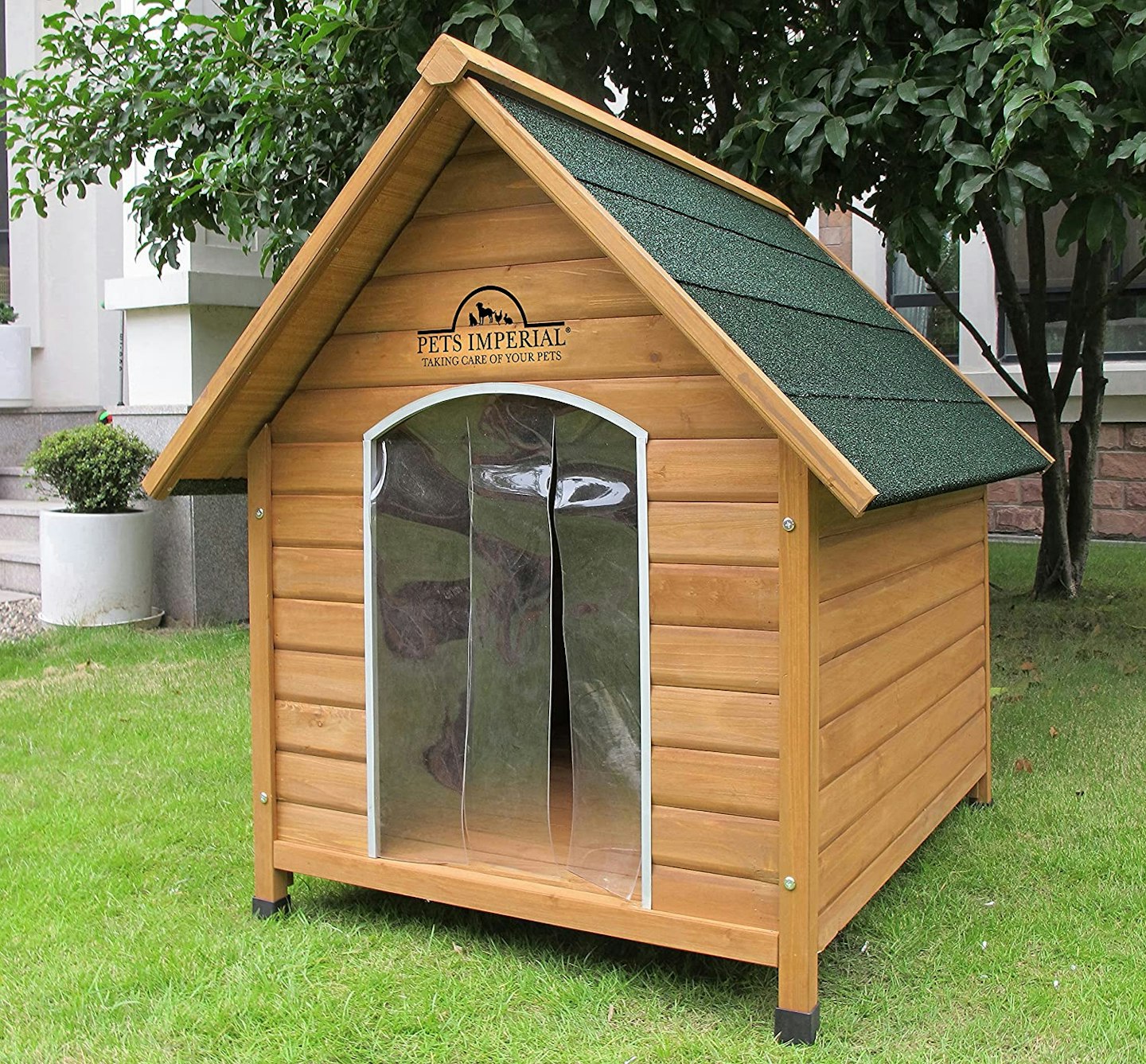 Pets Imperialu00ae Medium Wooden Sussex Dog Kennel