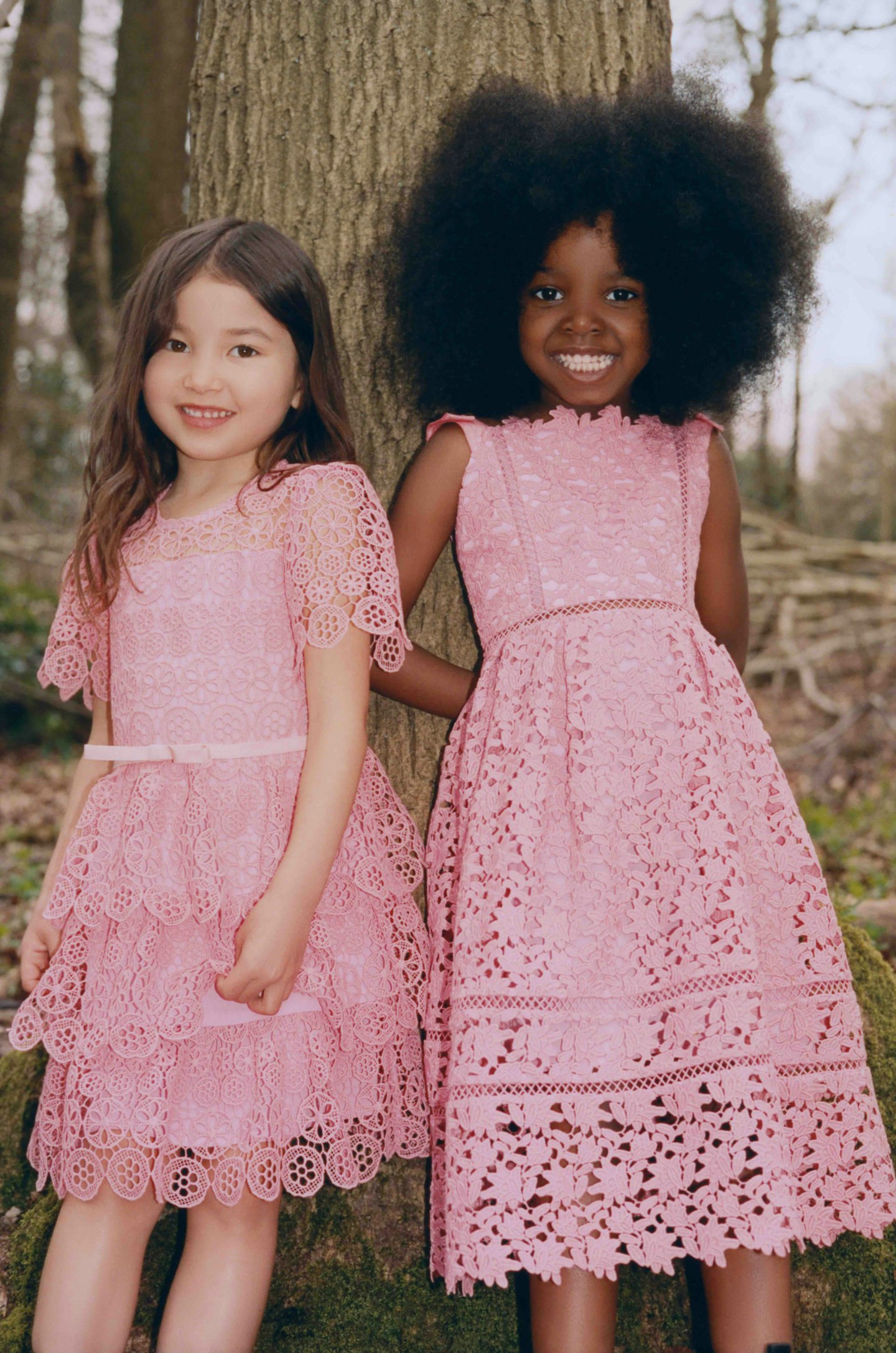 self portrait kids pink dresses