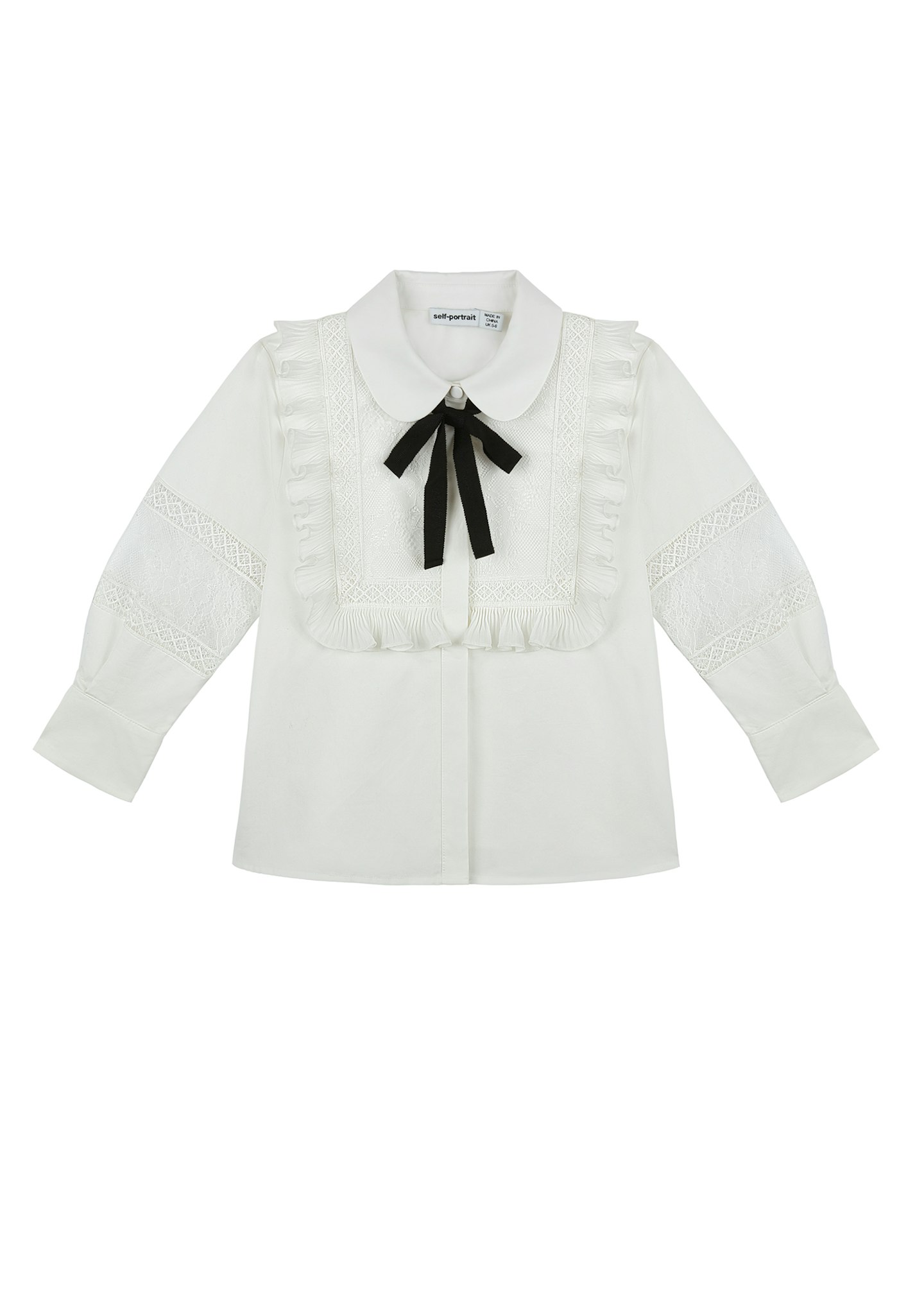 White Poplin Ruffle Shirt, £95