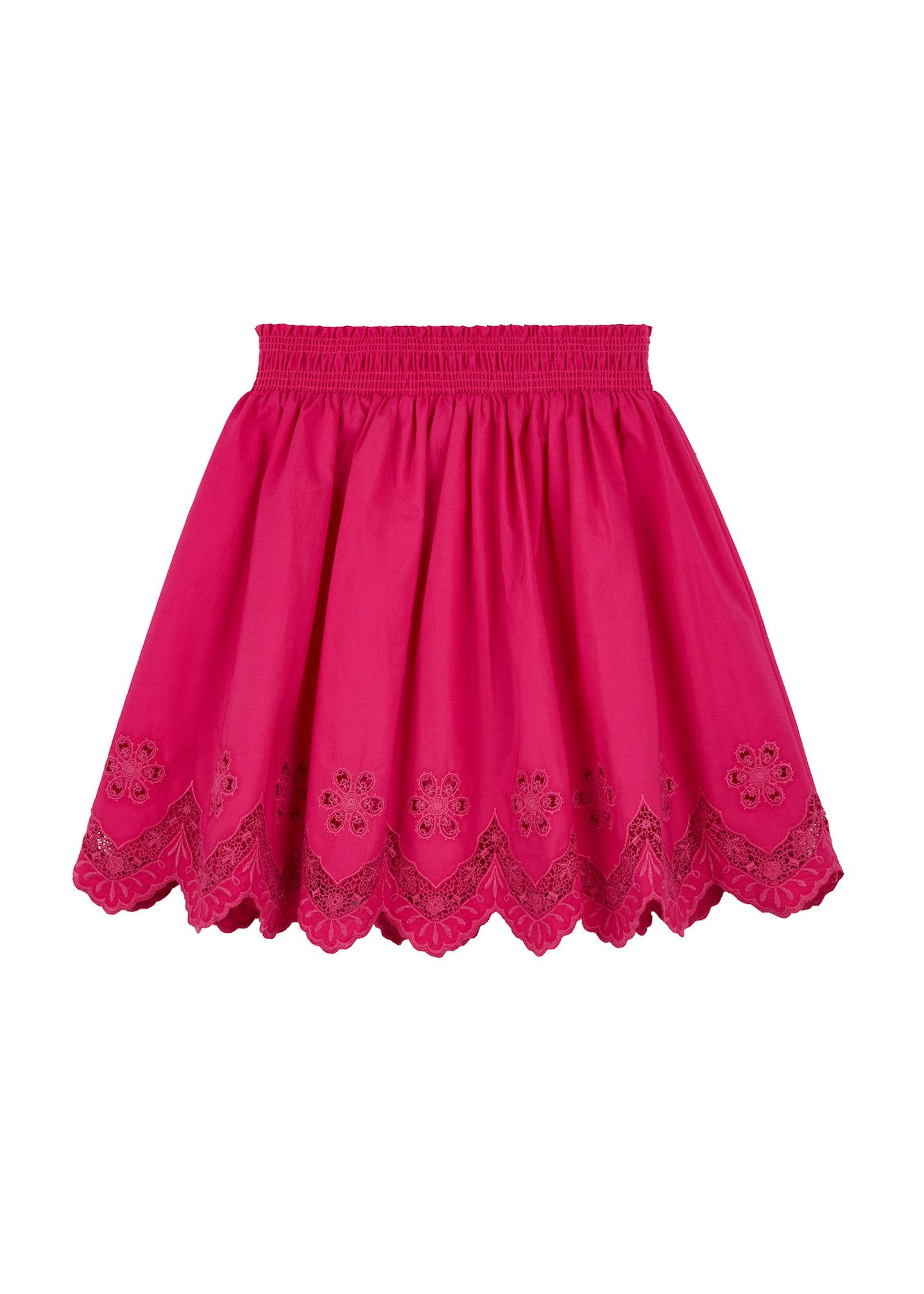 Pink Embroidered Hem Skirt, £105