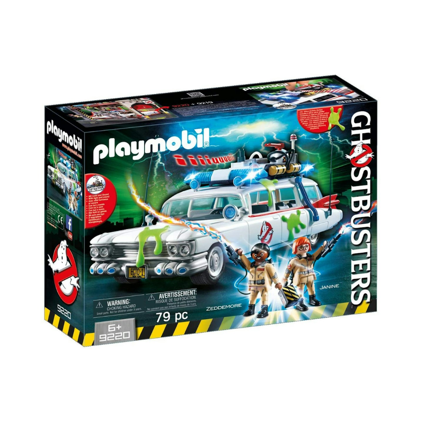 Playmobil Ghostbusters 9220 Ecto-1 with Light and Sound Effects