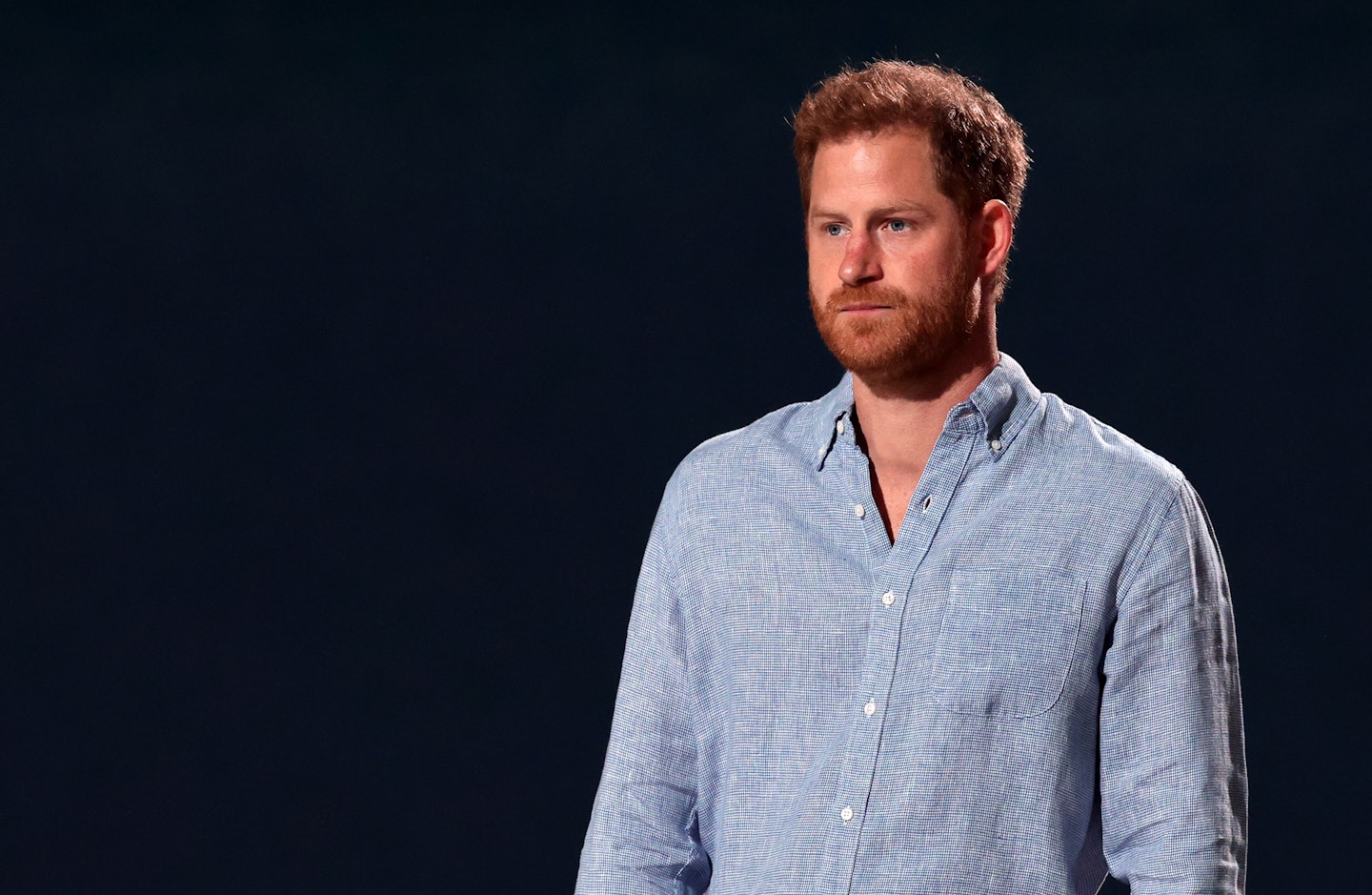 , Prince Harry, The Duke of Sussex, speaks onstage during Global Citizen VAX LIVE in California, 2021