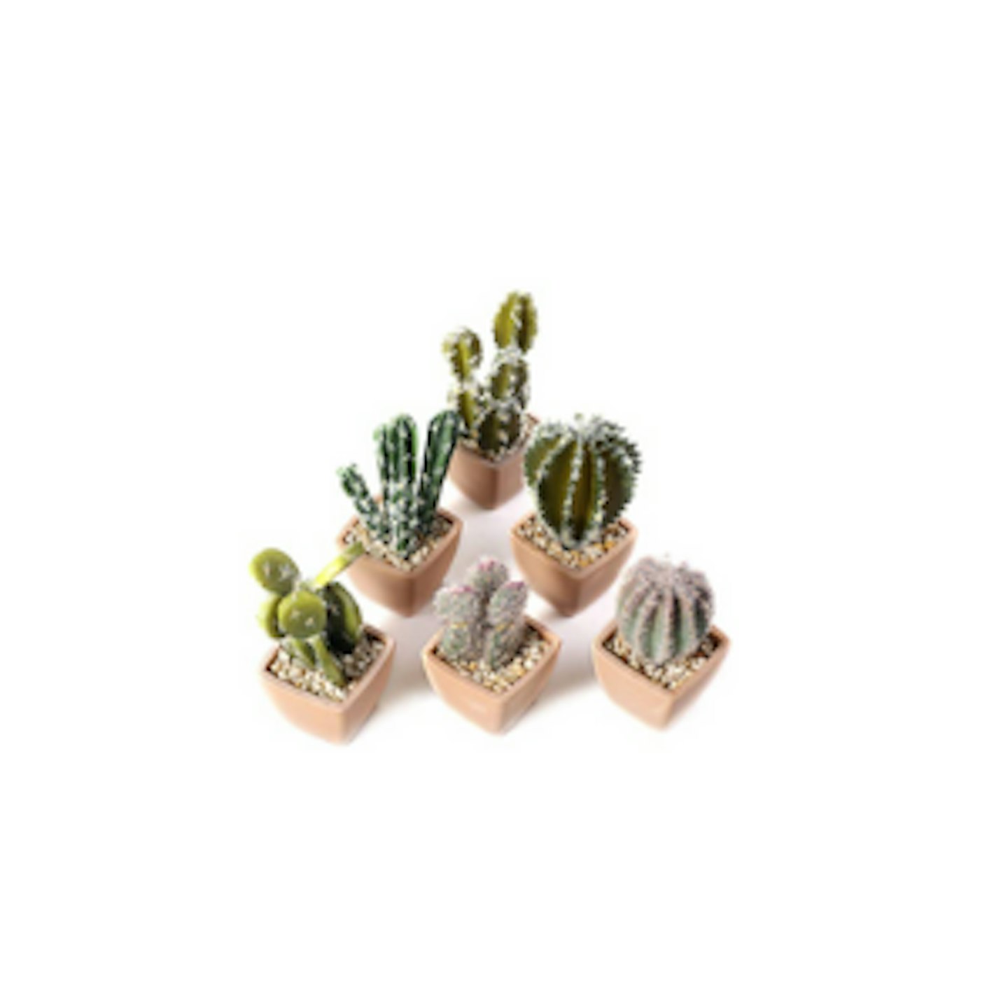 T4U Mini Artificial Potted Plants Pack of 6