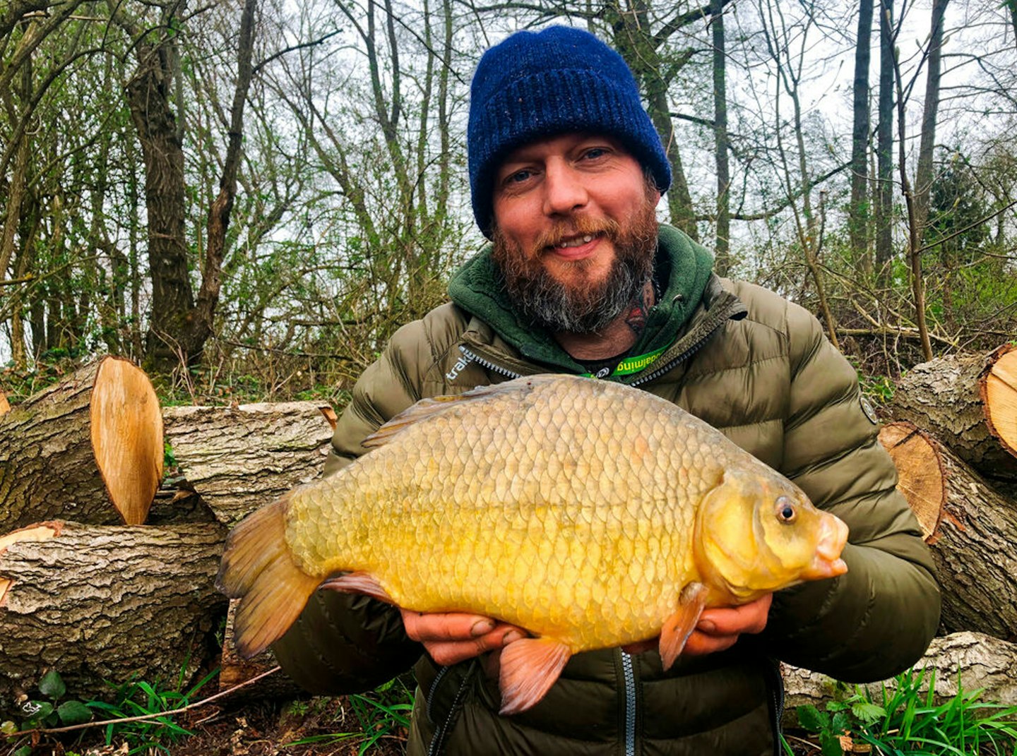 Matthew Wright with his 4lb 2oz crucian