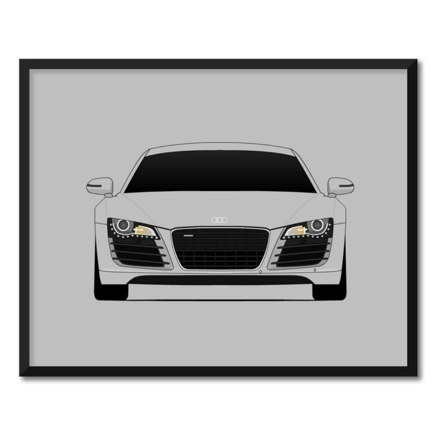 Audi R8 Car Poster