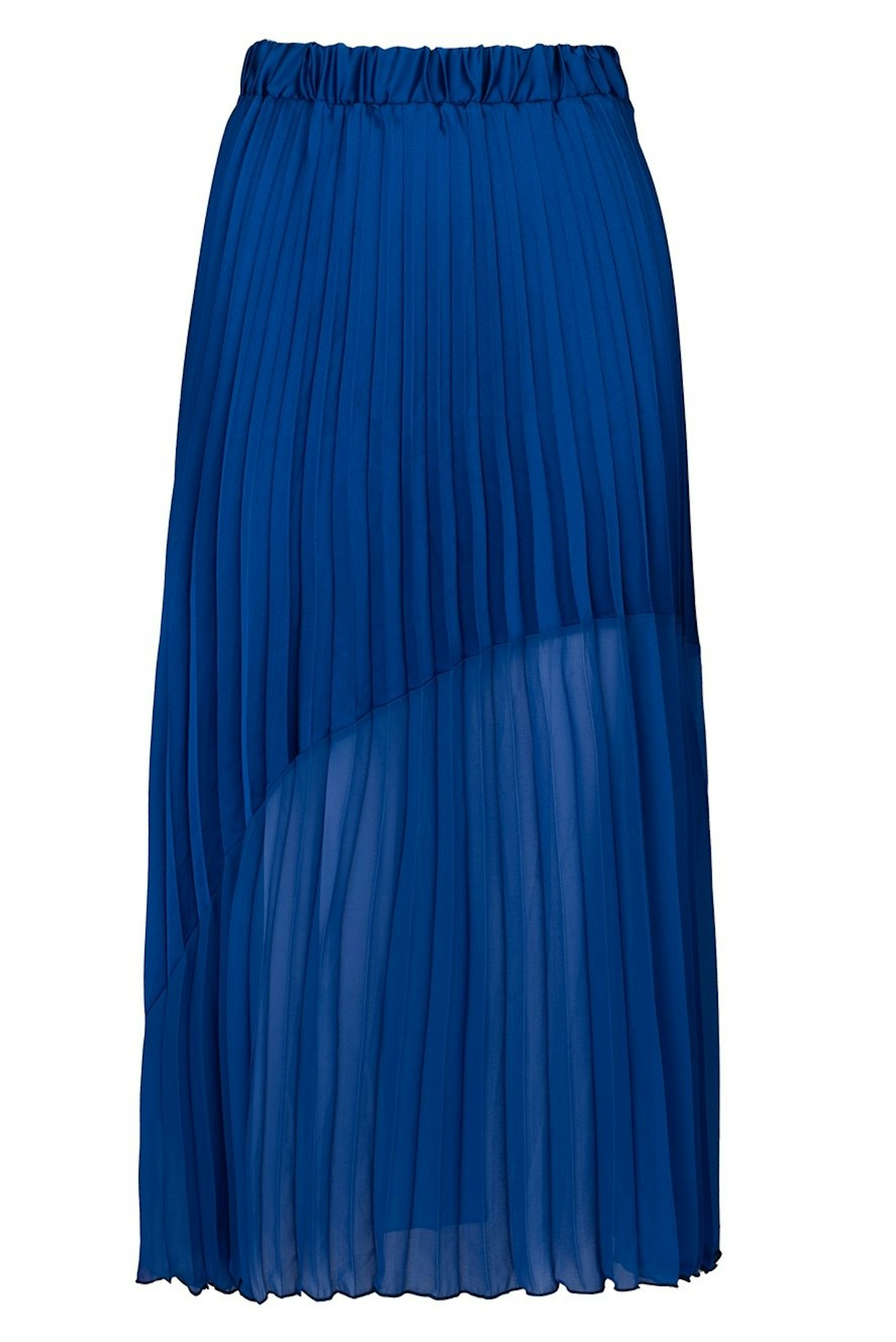 Hope, The Contrast Hem Pleated Skirt In Cobalt, £95