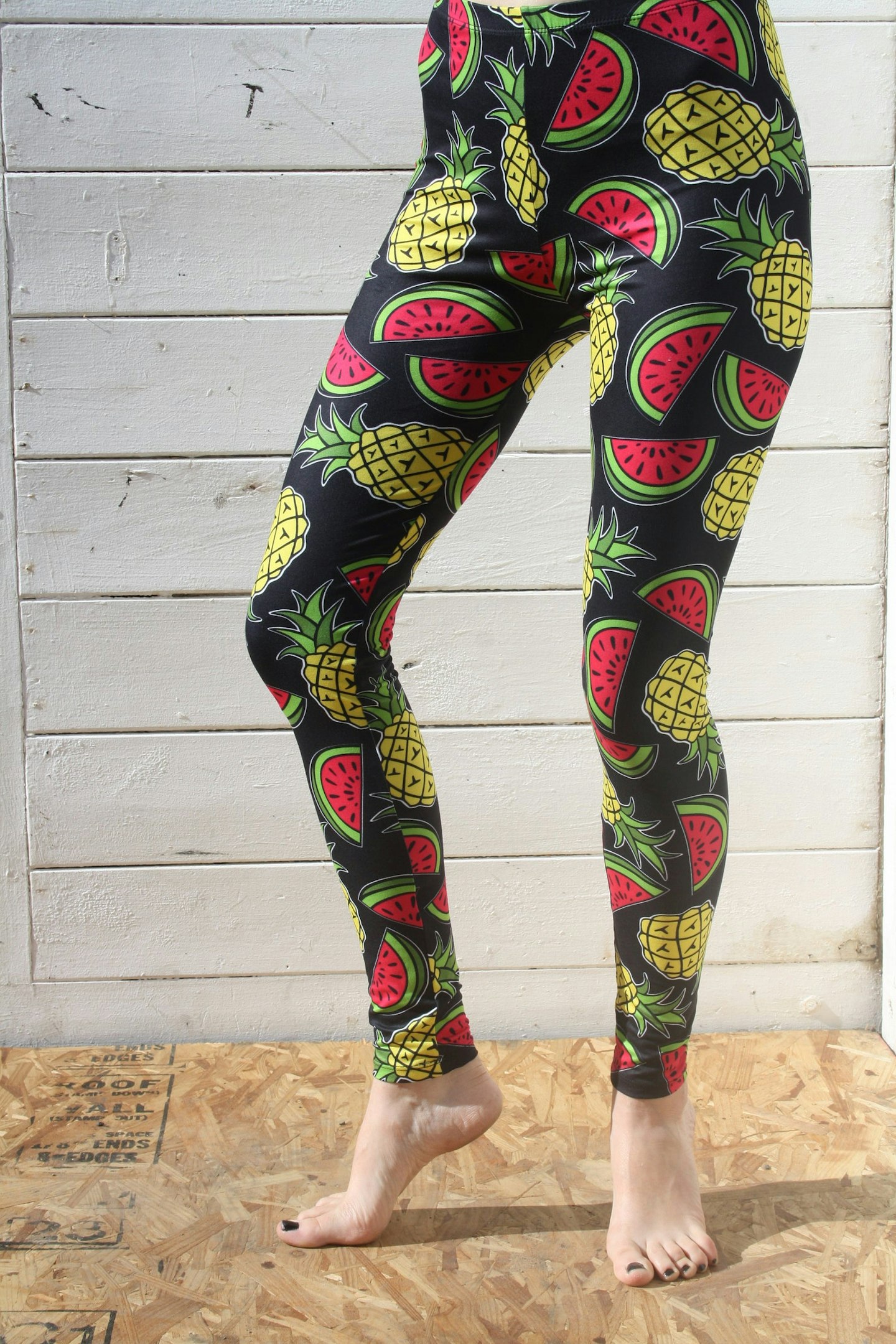 Pineapples and watermelon leggings fruit - yoga pants unisex