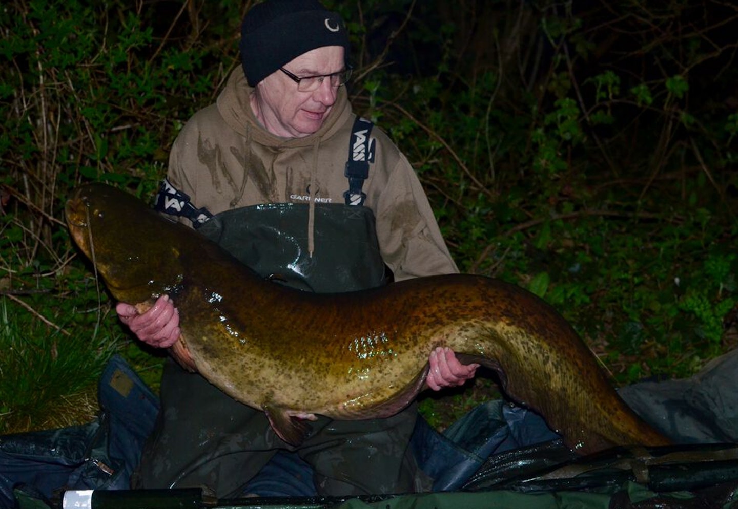 Rob Young and his 56lb 11oz catfish