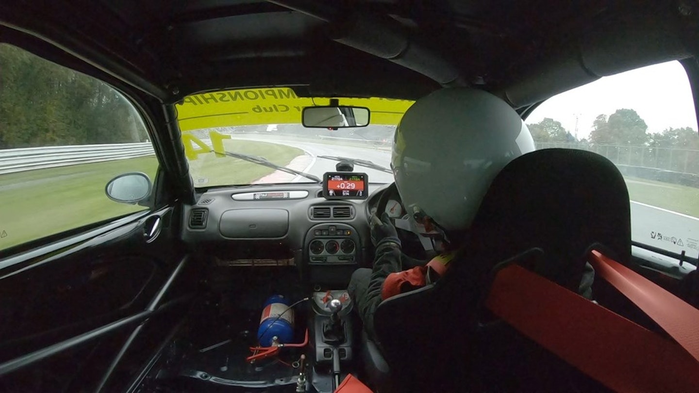 Garmin Catalyst in use in a car