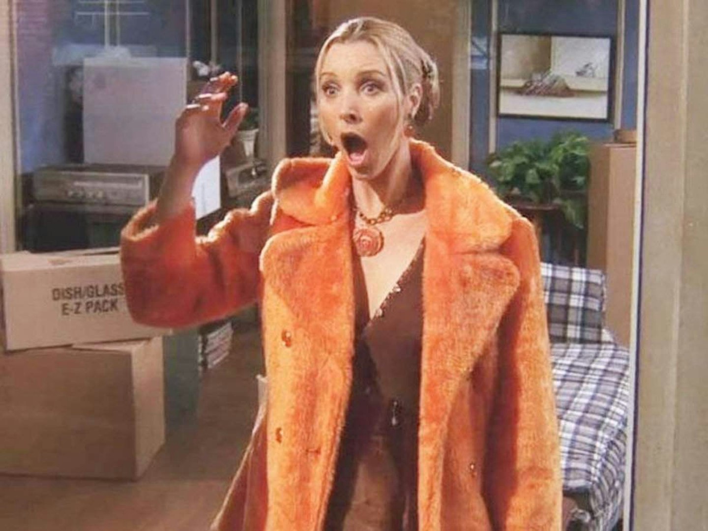 The blazer red worn by Phoebe Buffay (Lisa Kudrow) in Friends (Season 10  Episode 7)