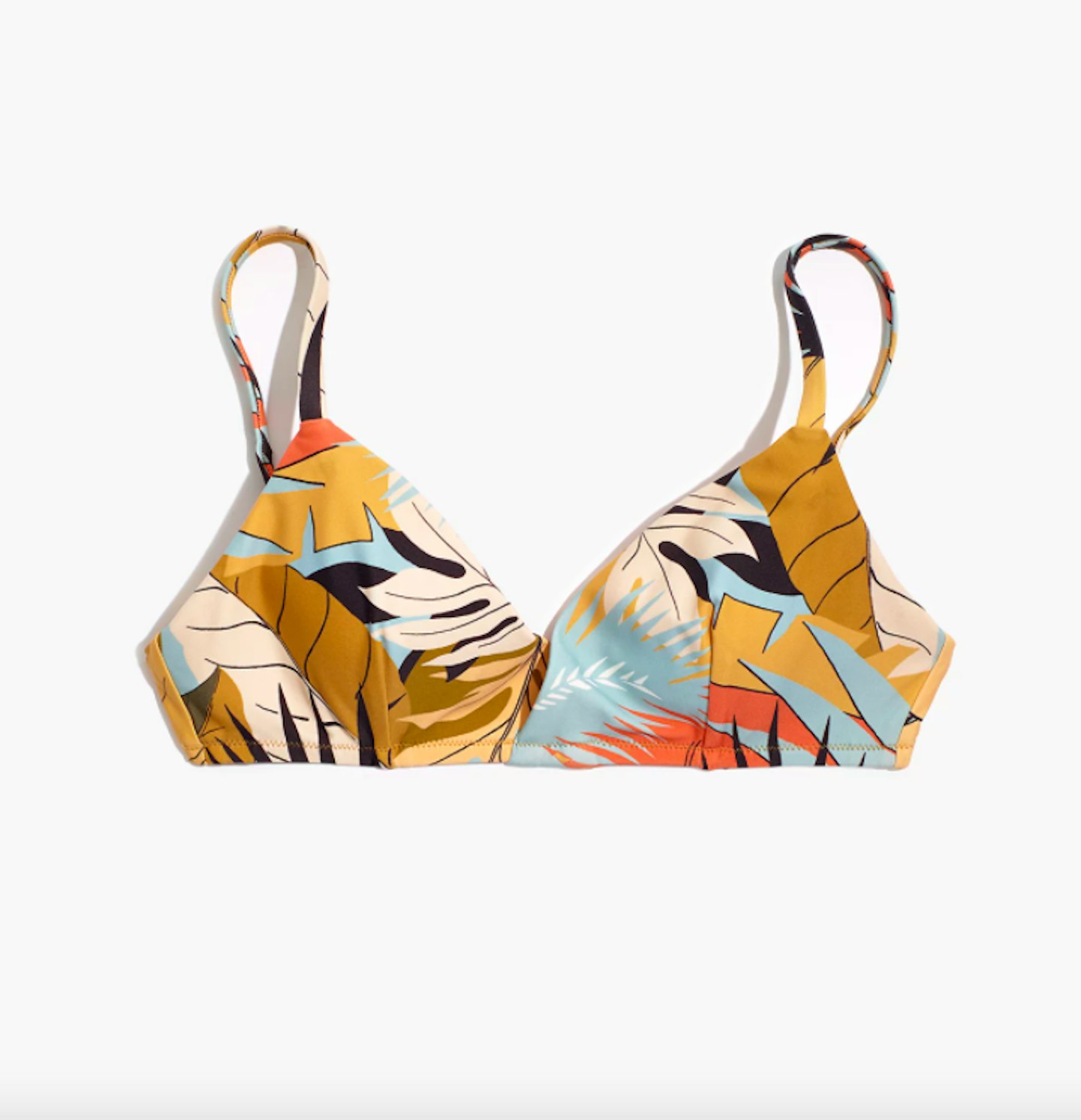 Madewell, Second Wave Tie-Back Bikini Top In Tropical Vacation, £49