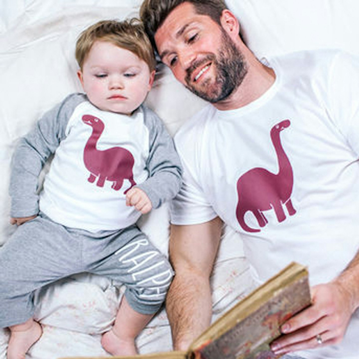 First Father's Day Gifts: Personalised Dinosaur Family Pyjamas