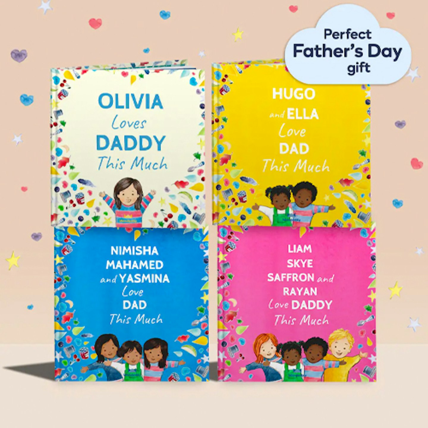 First Father's Day Gifts: I Love You This Much personalised Father's Day Book