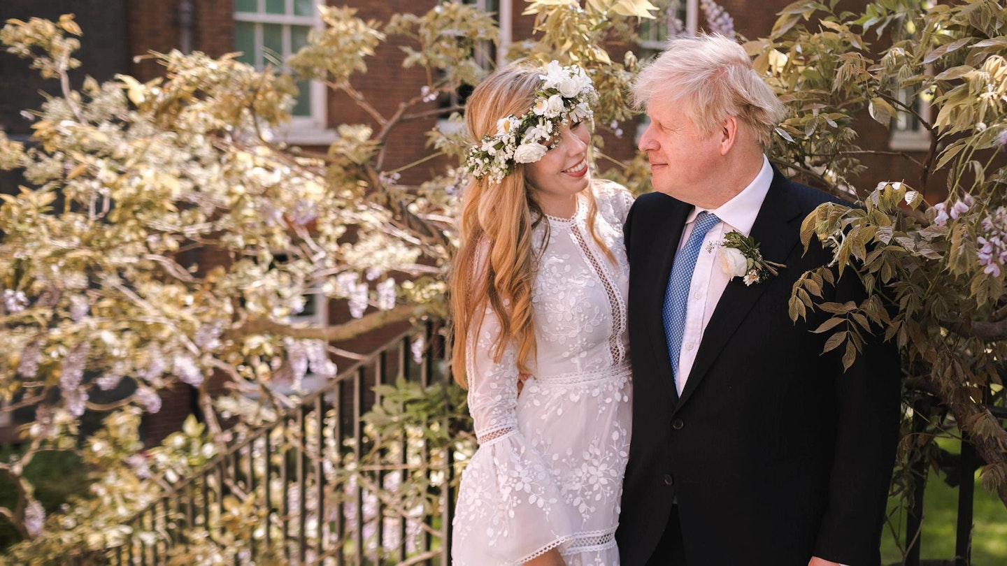 carrie symonds wedding dress rental