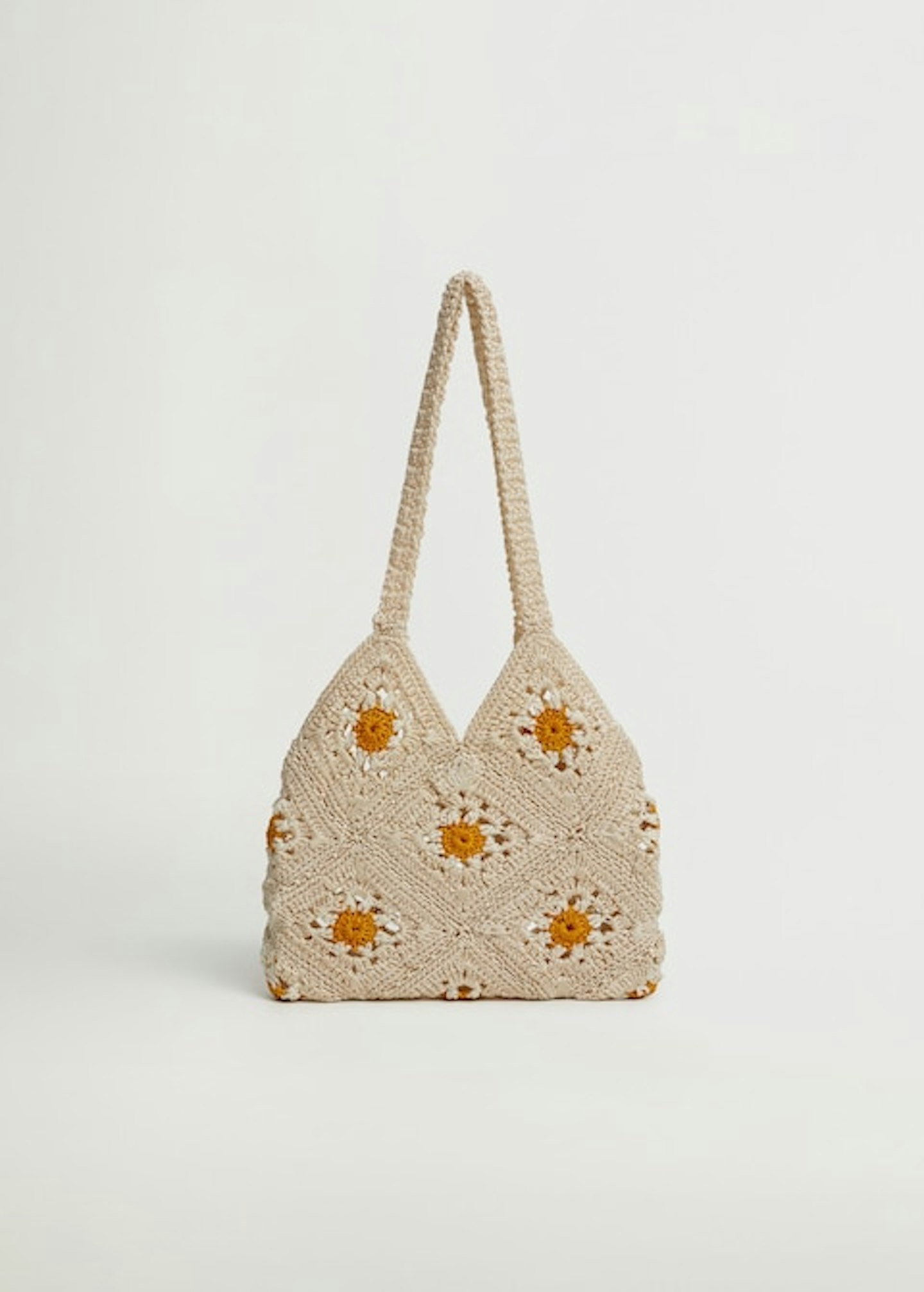 Mango, Floral crochet bag, £19.99