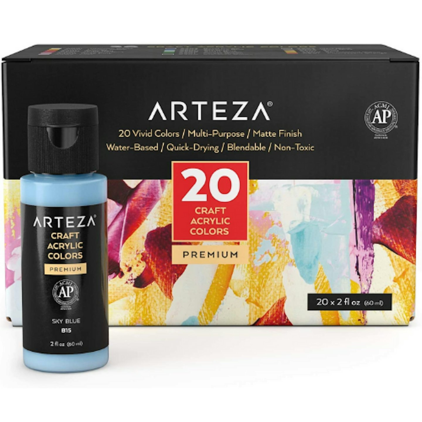 Arteza Acrylic Craft Paint Set