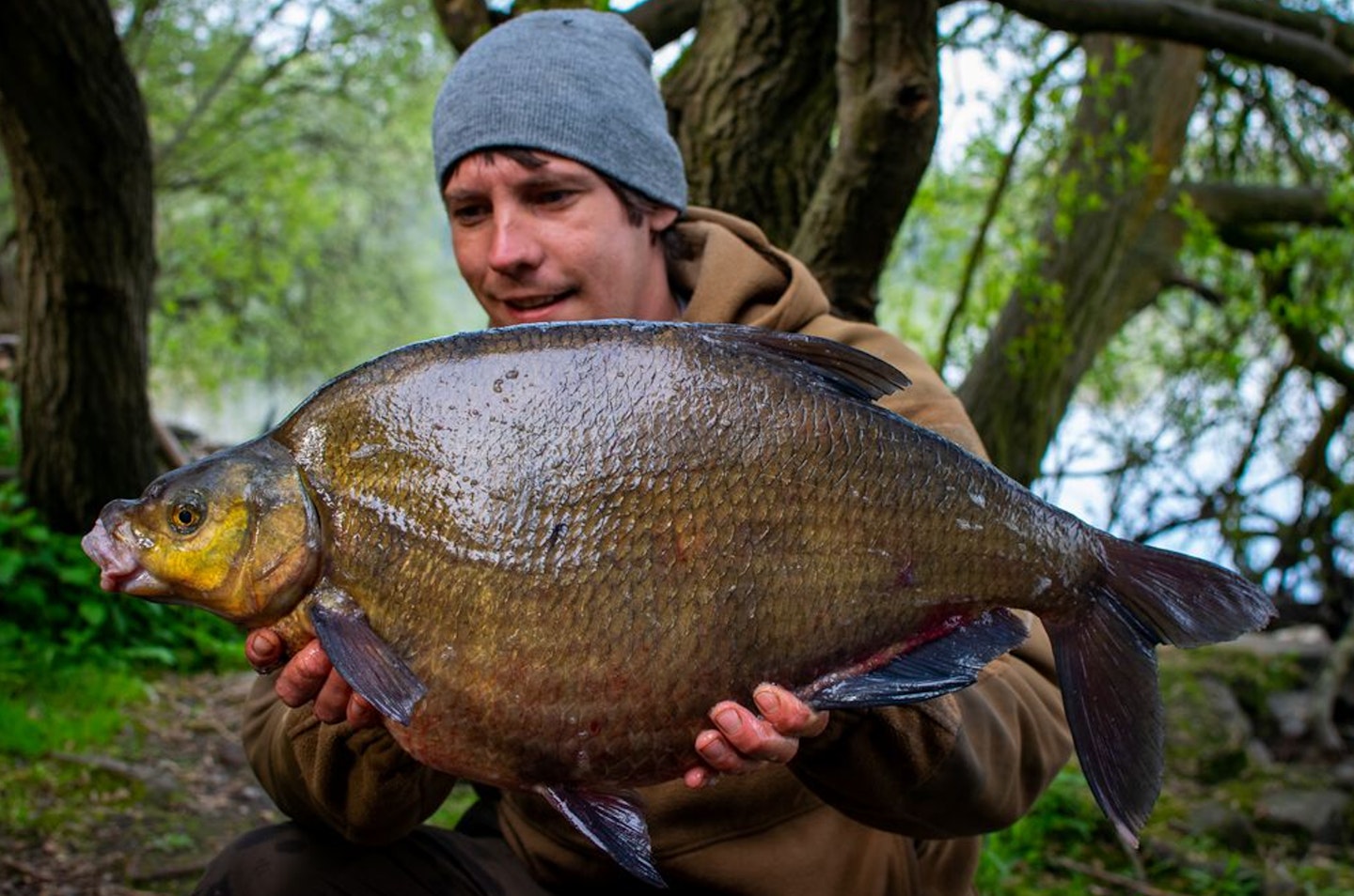 Anthony Fitchie and one of the big bream landed