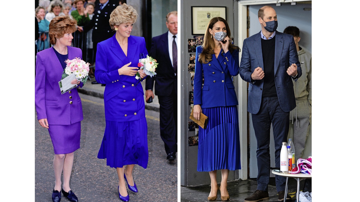Is Kate Middleton following in Princess Diana's fashion footsteps?