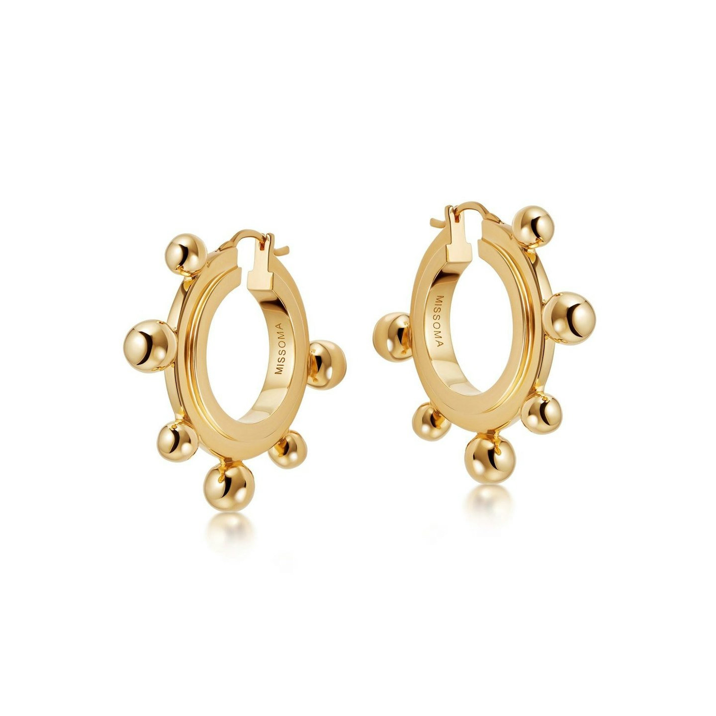 Missoma, Medium Sphere Hoop Earrings, £125