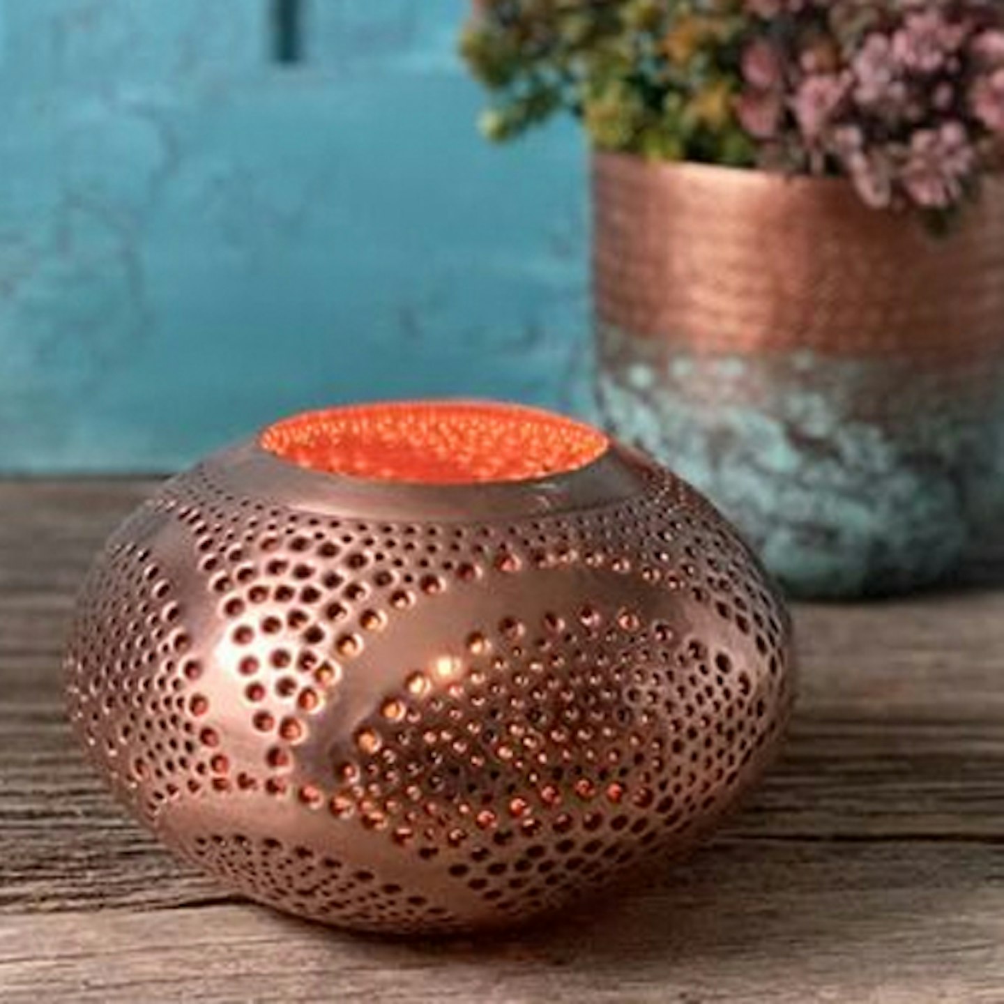 Copper Oval Marrakech Style Lantern