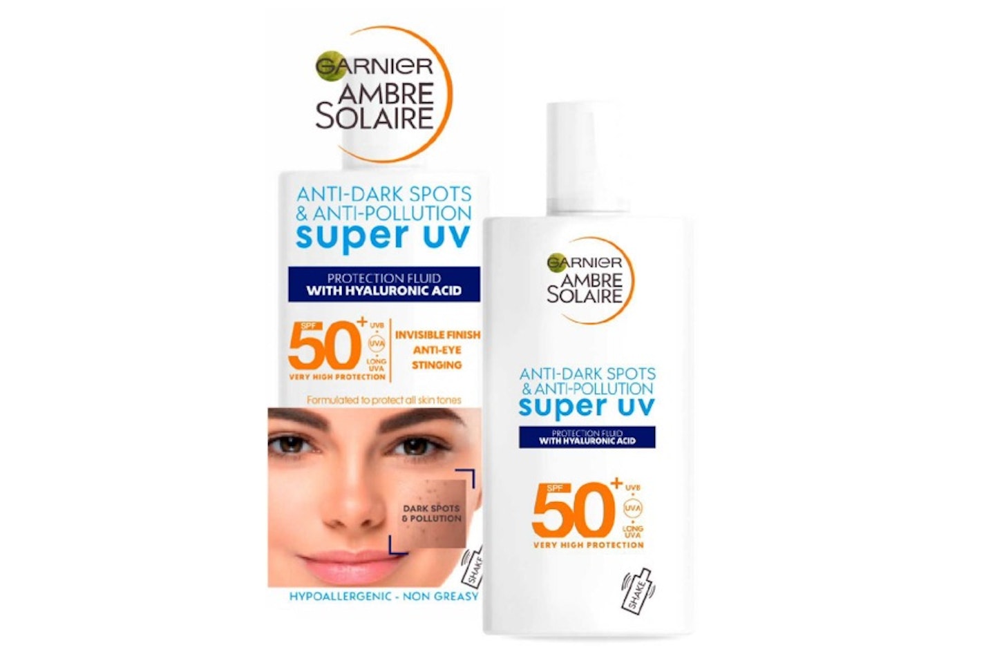 Garnier Ambre Solaire Super UV Anti Dark Spots & Anti Pollution Face Fluid SPF50+ 40ml