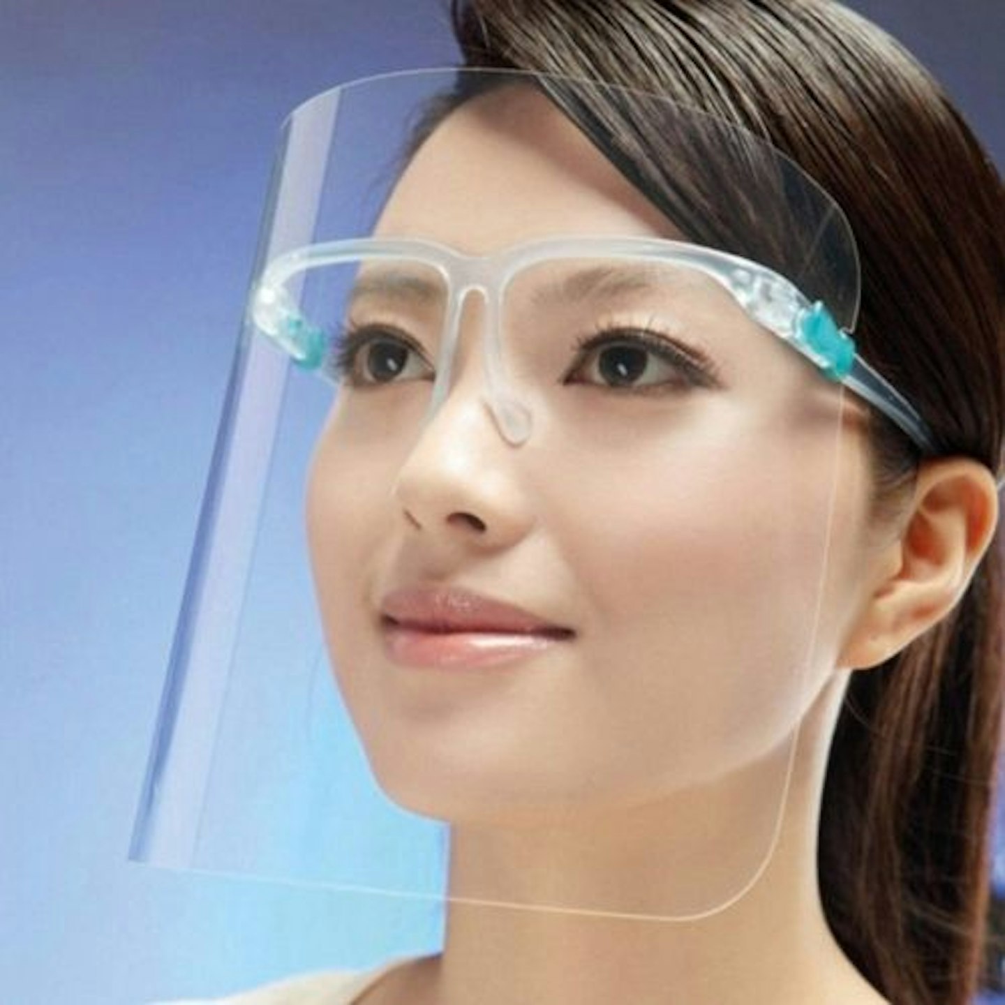 KAVu00ae PACK OF 10 Full Face Protector Shield Visor with Glasses Frame