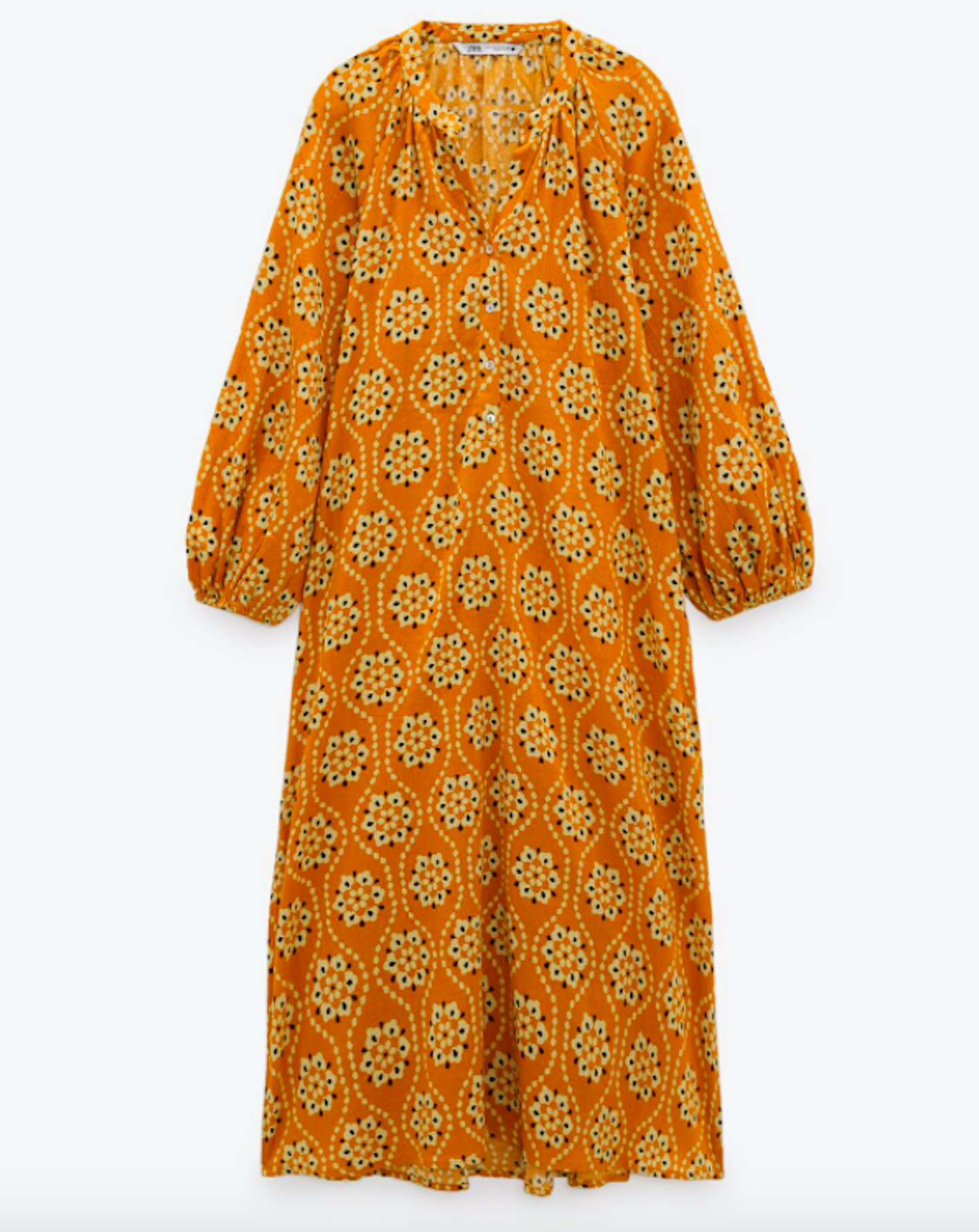 Zara, Printed Midi Dress, £29.99