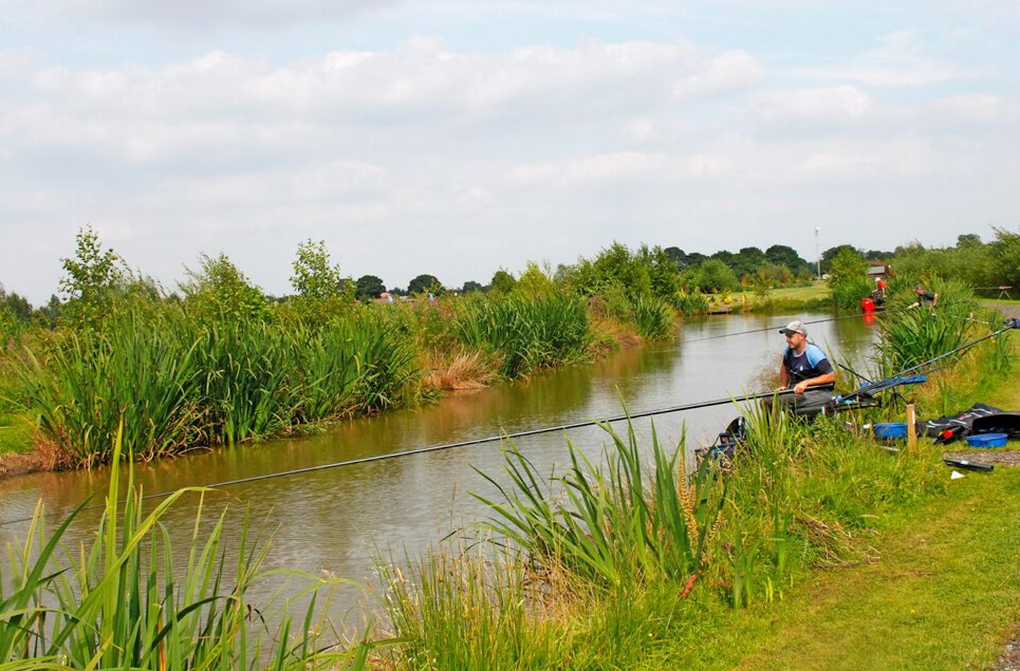 Anglers in action at Partridge Lakes