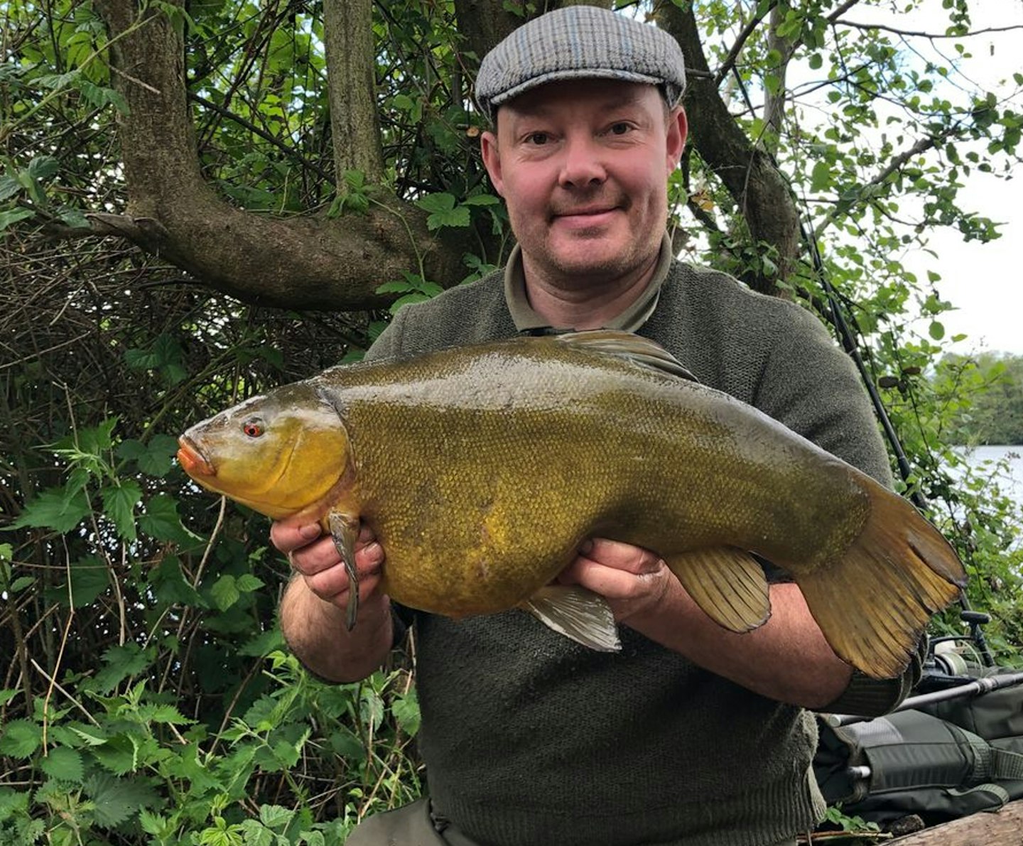 Chris Taylor and his 11lb 4oz tench