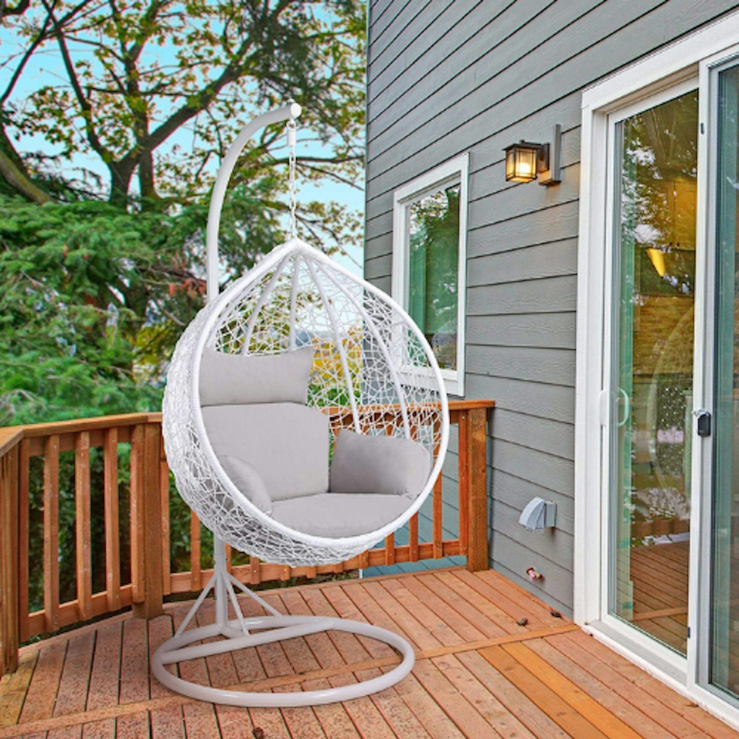 Yaheetech Rattan Hanging Swing Egg Chair
