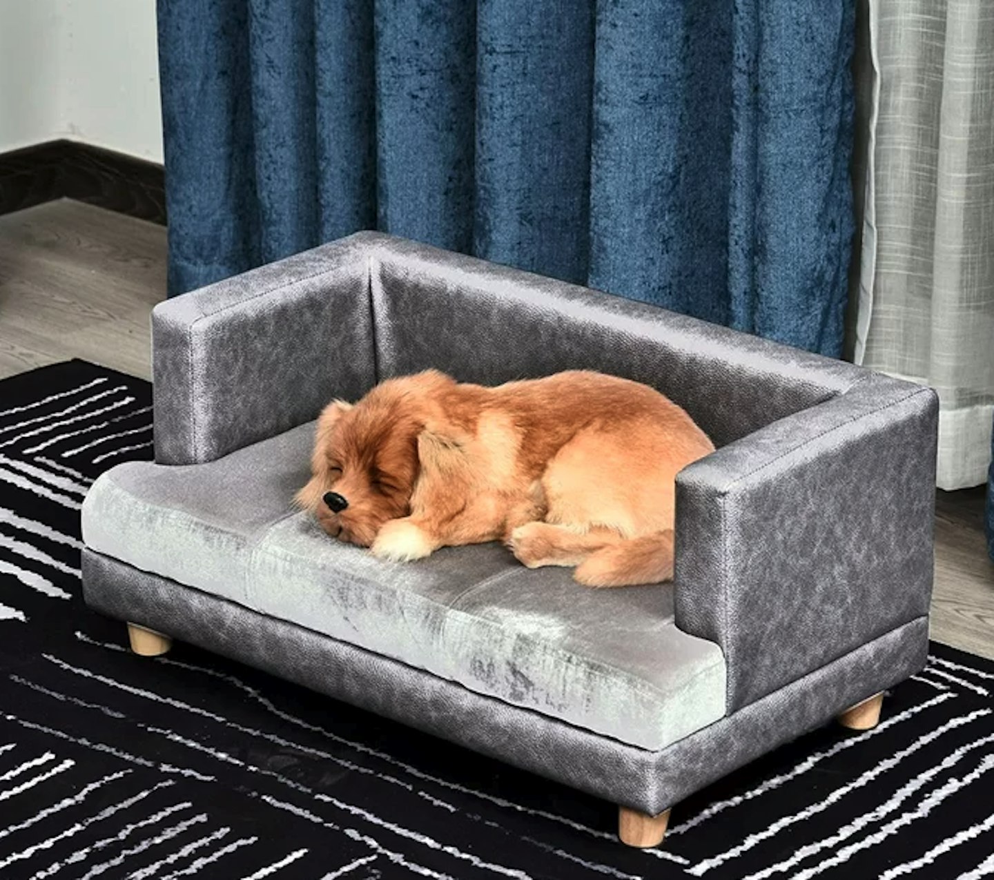 Toledo Dog Sofa in Grey