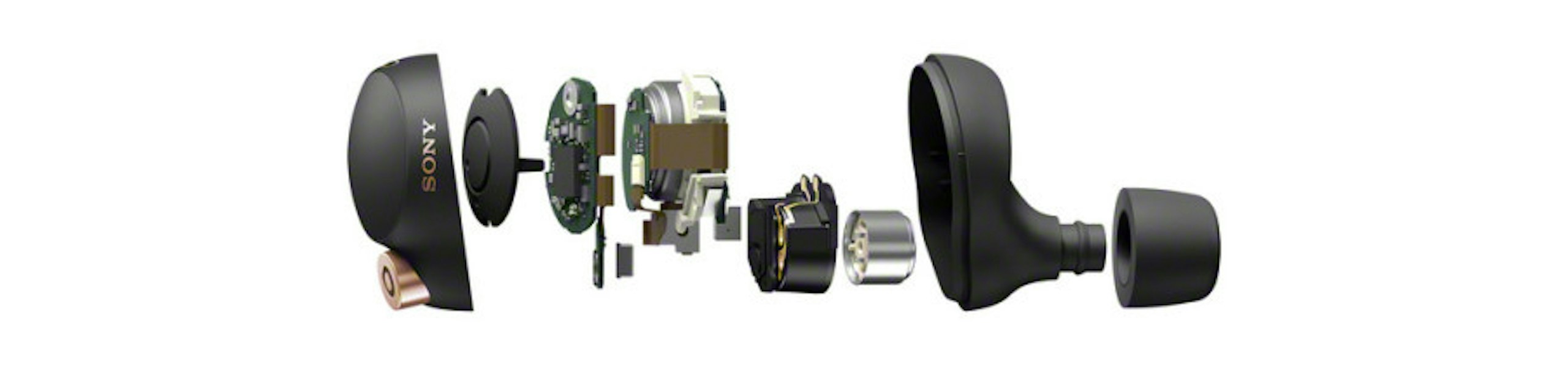 Sony WF-1000XM4 exploded components