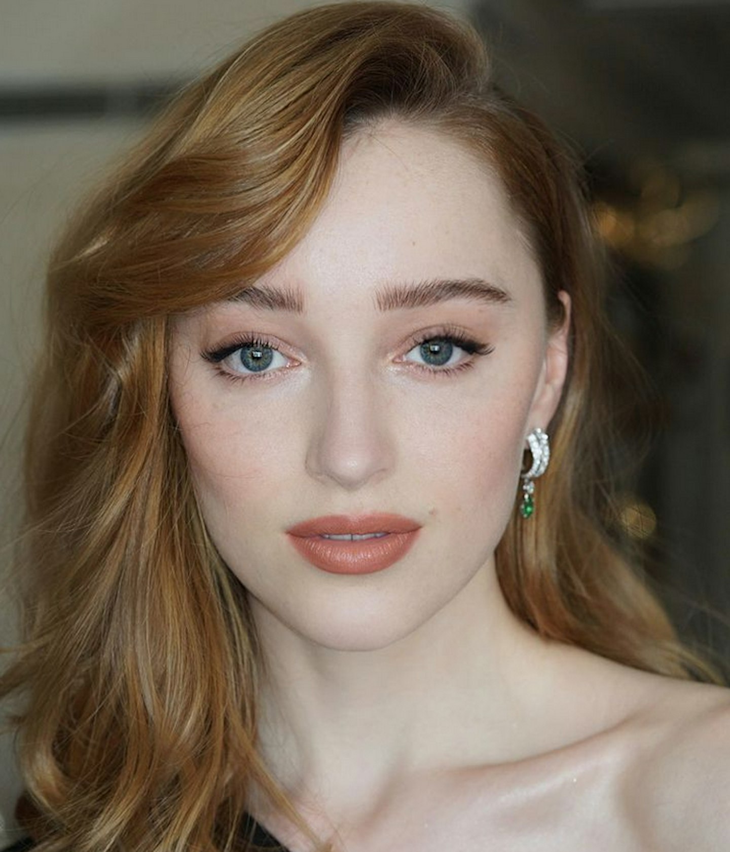Phoebe Dynevor appears at the BAFTAs in April 2021