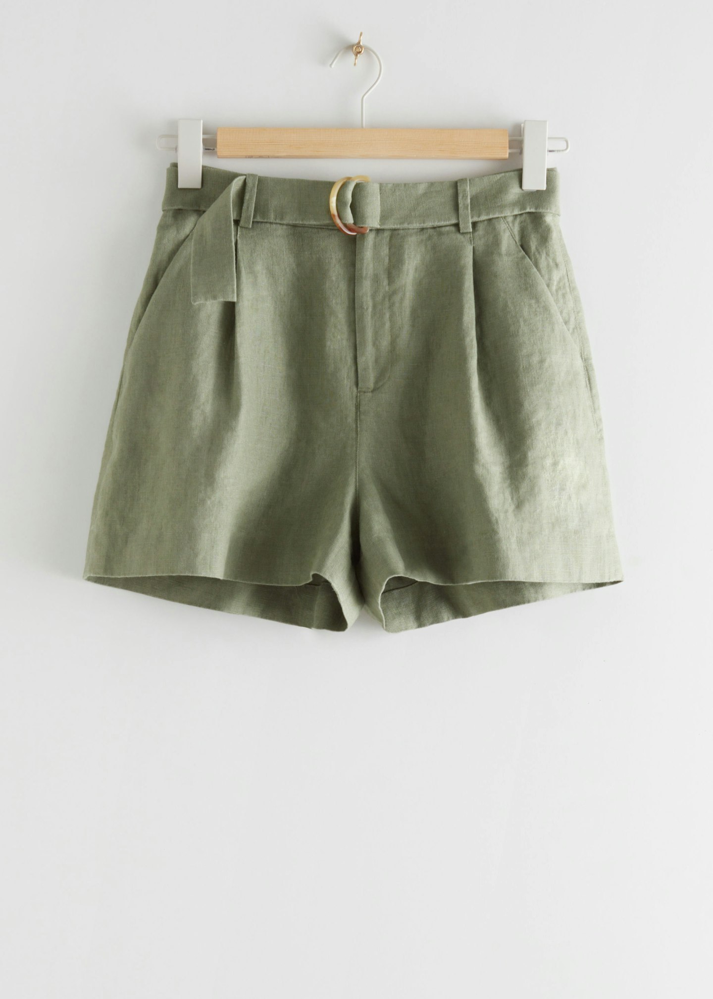 & Other Stories, Belted Linen Shorts, WERE £55 NOW £44