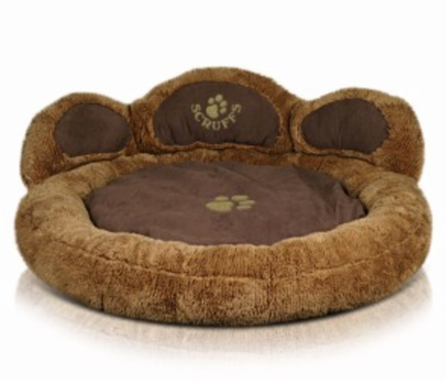 Scruffs Grizzly Bear Dark Brown Bed