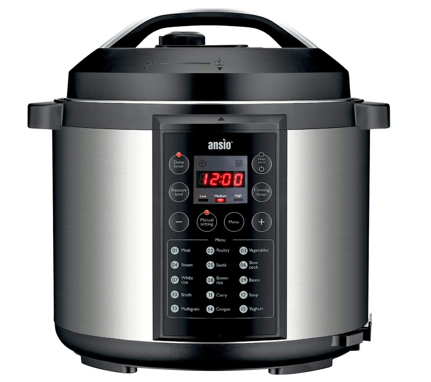 ANSIO Electric Pressure Cooker Programmable Electronic Multifunction Cooking Pot